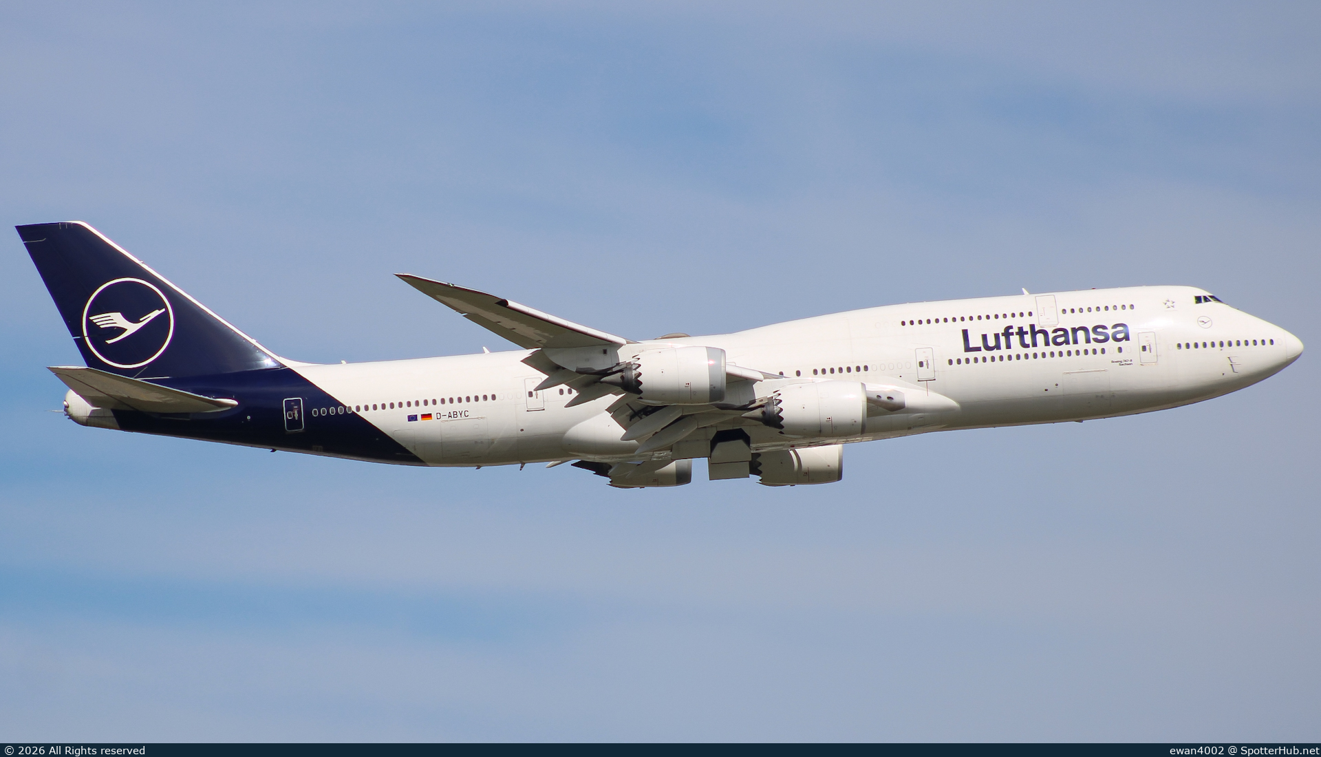 Photo of D-ABYC - Boeing 747-830 operated by Lufthansa