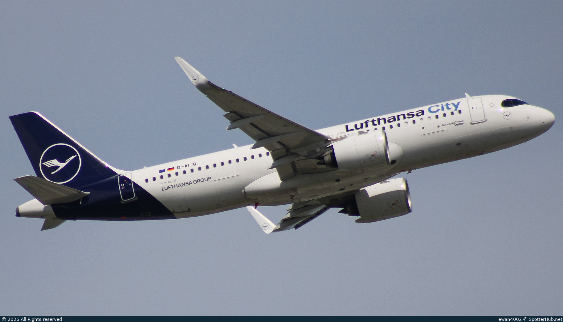 Photo of D-AIJQ - Airbus A320-271N operated by Lufthansa City Airlines