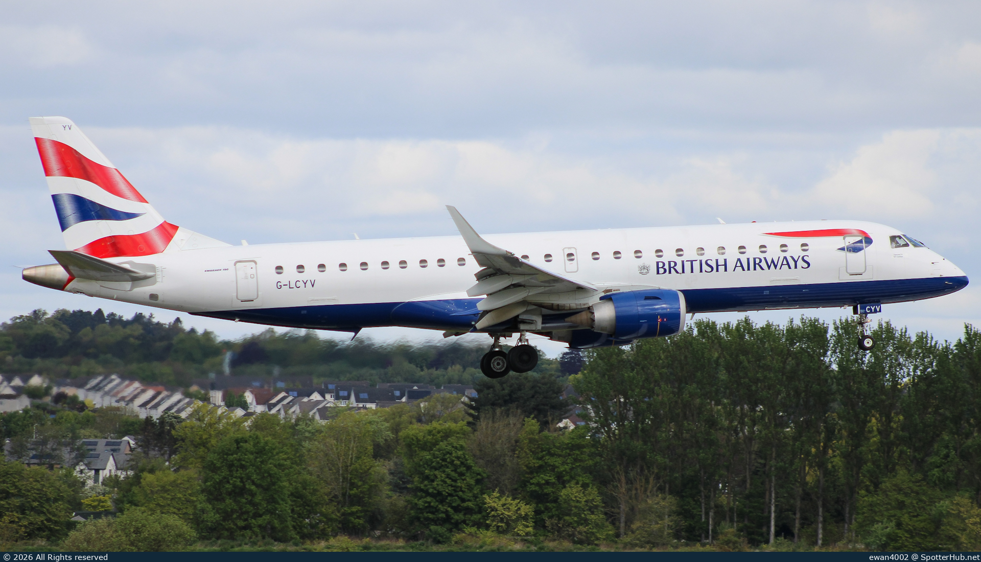 Photo of G-LCYV - Embraer ERJ-190LR operated by BA CityFlyer
