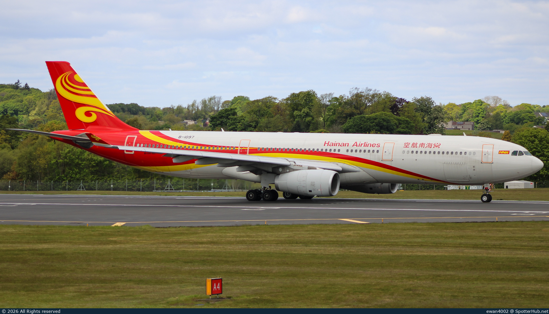 Photo of B-1097 - Airbus A330-343 operated by Hainan Airlines