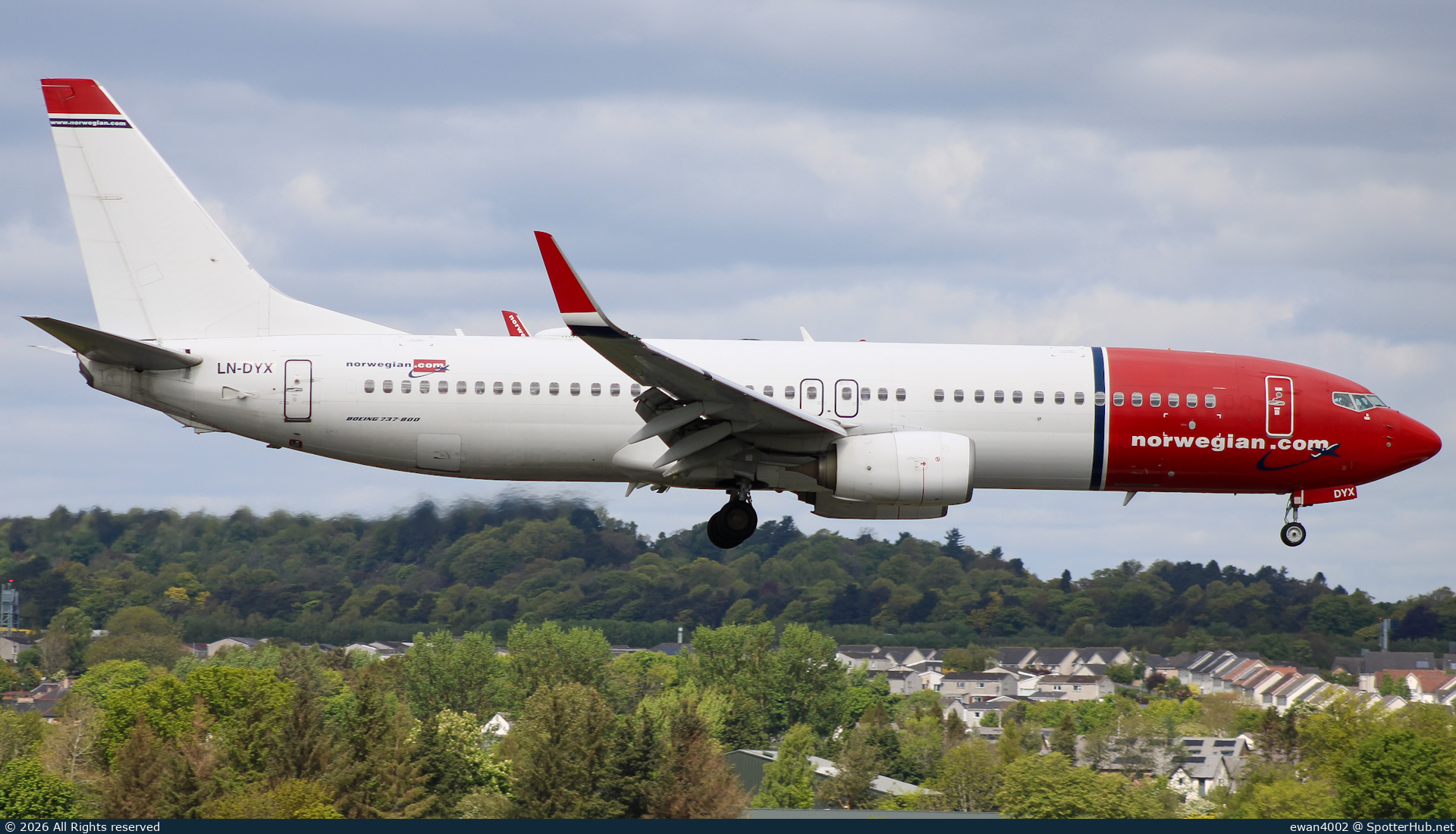 Photo of LN-DYX - Boeing 737-8JP operated by Norwegian Air Shuttle