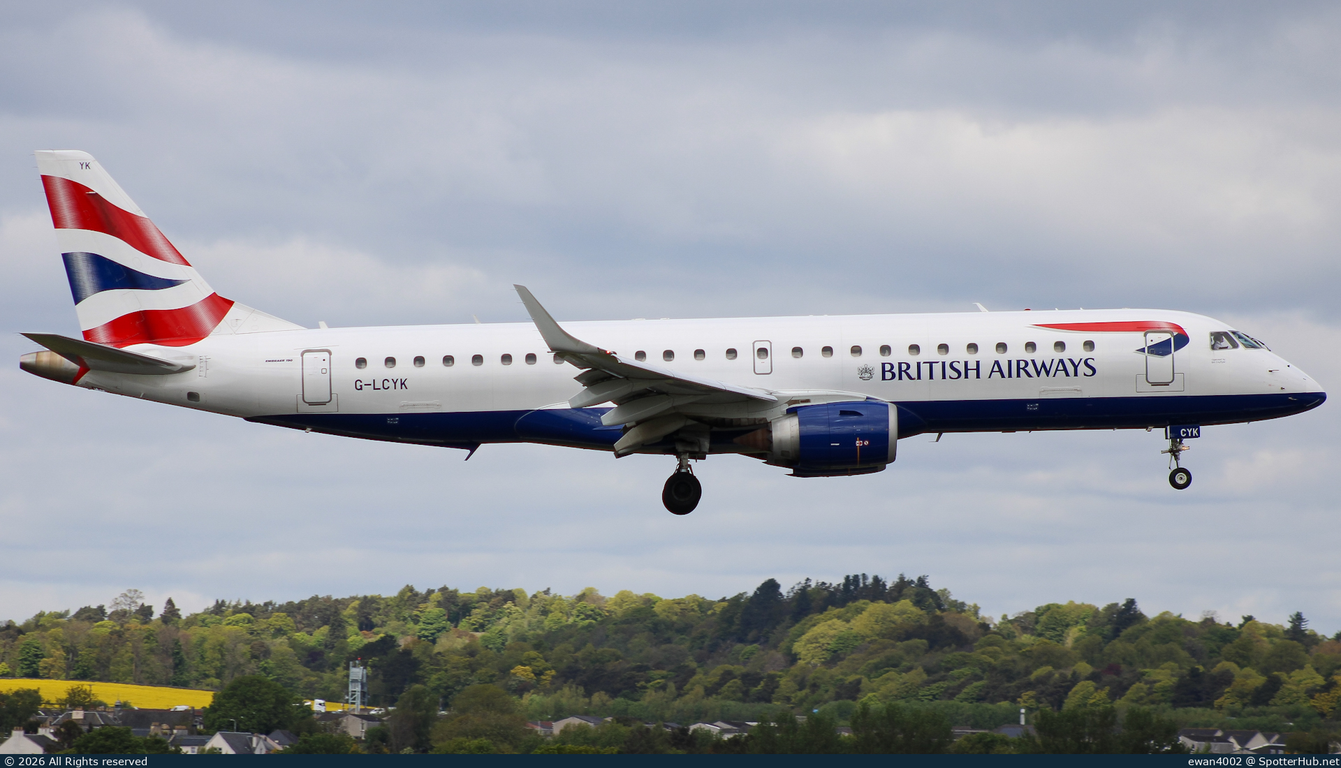 Photo of G-LCYK - Embraer ERJ-190LR operated by BA CityFlyer