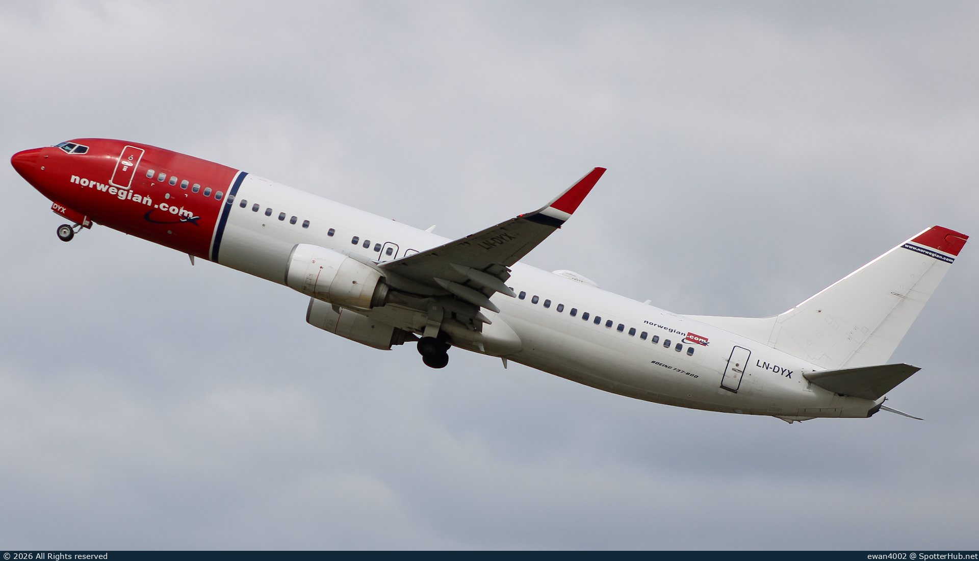 Photo of LN-DYX - Boeing 737-8JP operated by Norwegian Air Shuttle
