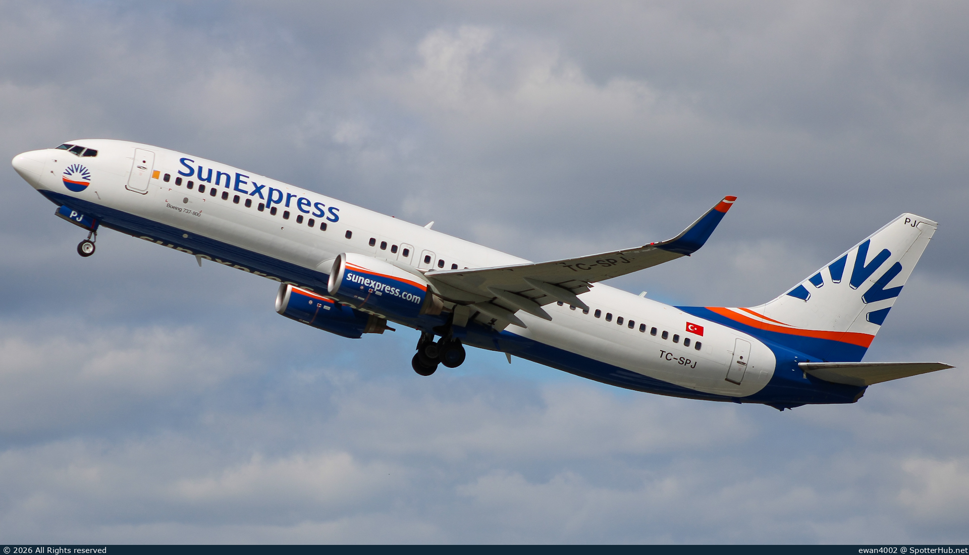 Photo of TC-SPJ - Boeing 737-82R operated by SunExpress