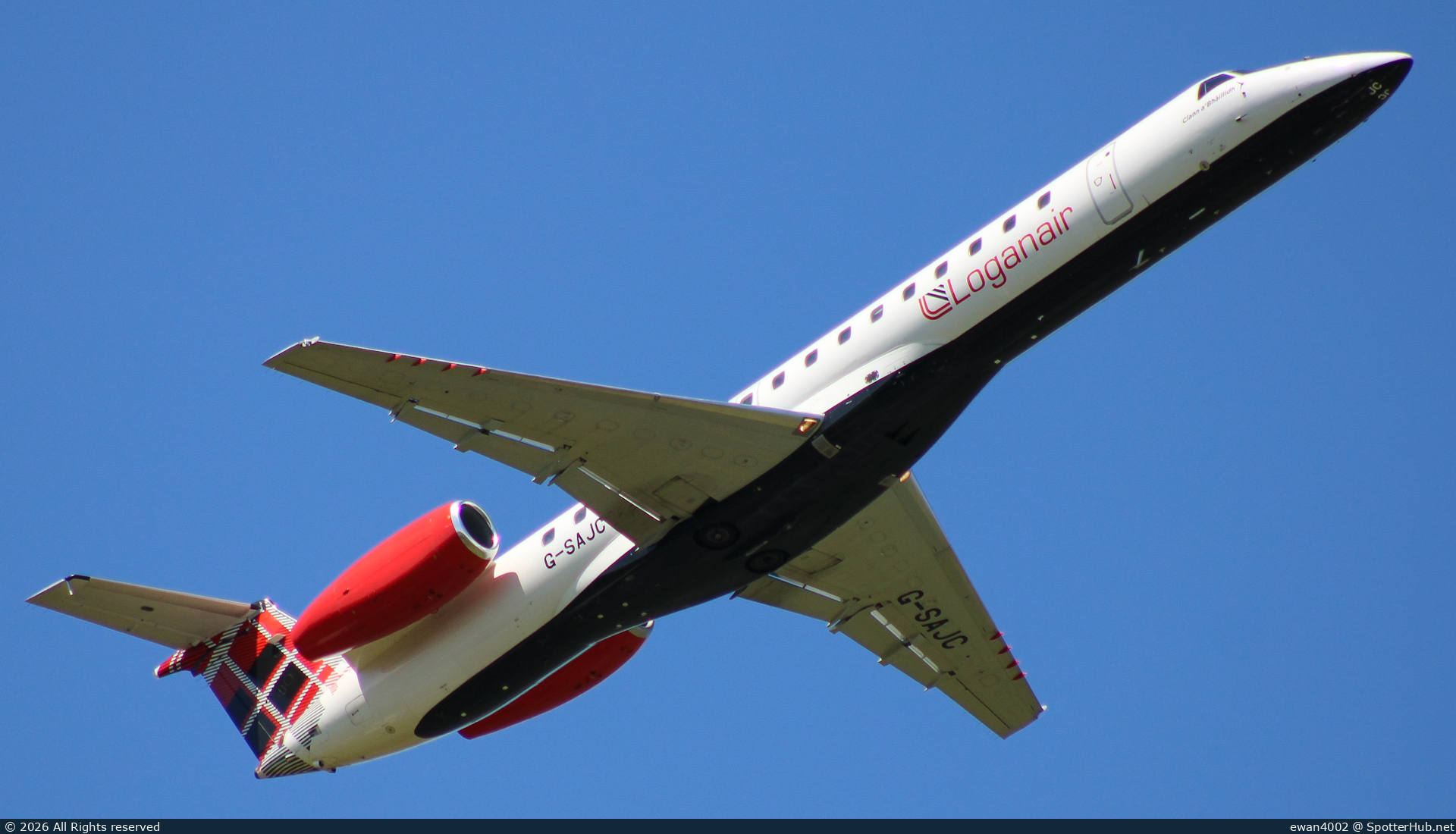 Photo of G-SAJC - Embraer ERJ-145EP operated by Loganair