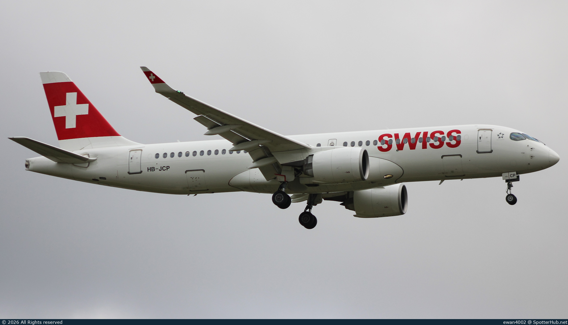Photo of HB-JCP - Airbus A220-300 operated by Swiss International Air Lines