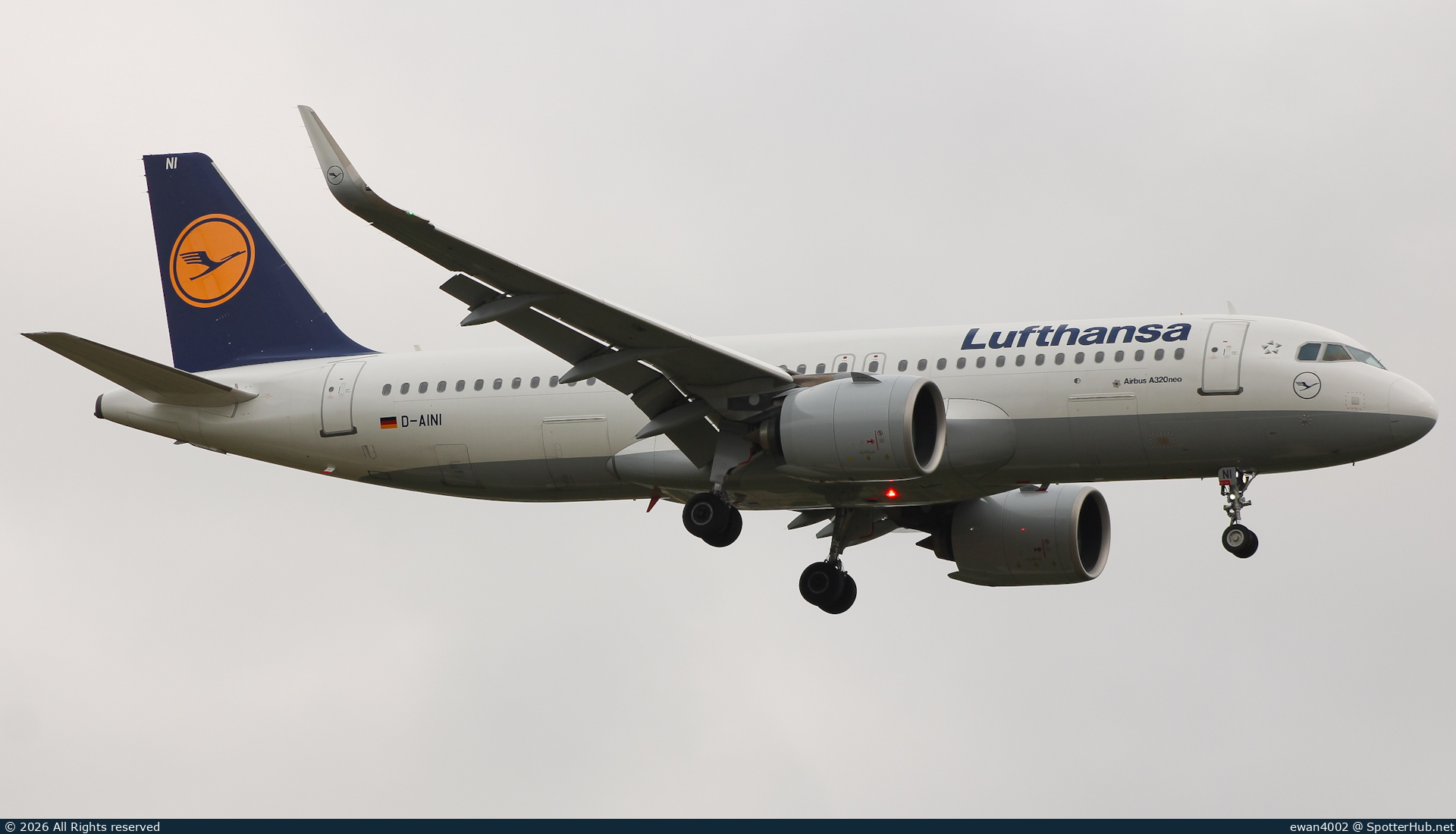 Photo of D-AINI - Airbus A320-271N operated by Lufthansa