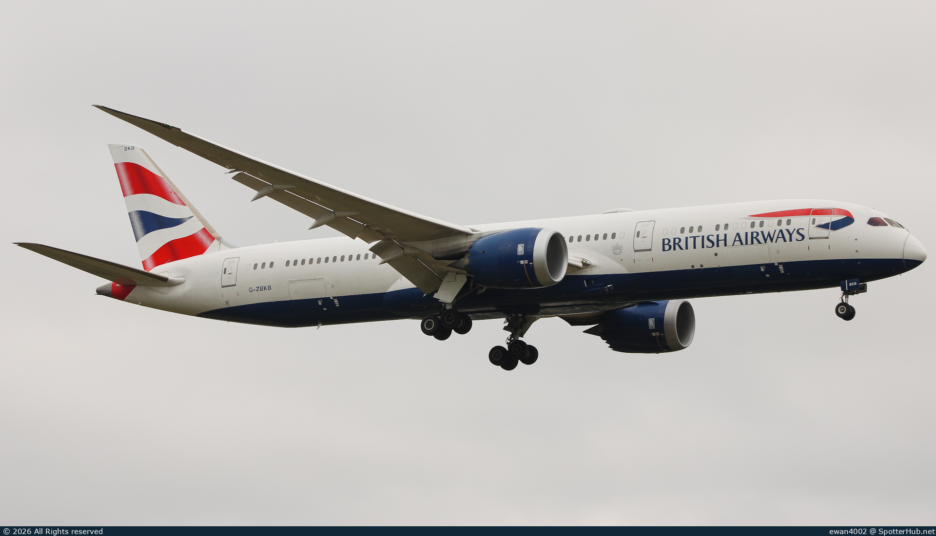 Photo of G-ZBKB - Boeing 787-9 Dreamliner operated by British Airways