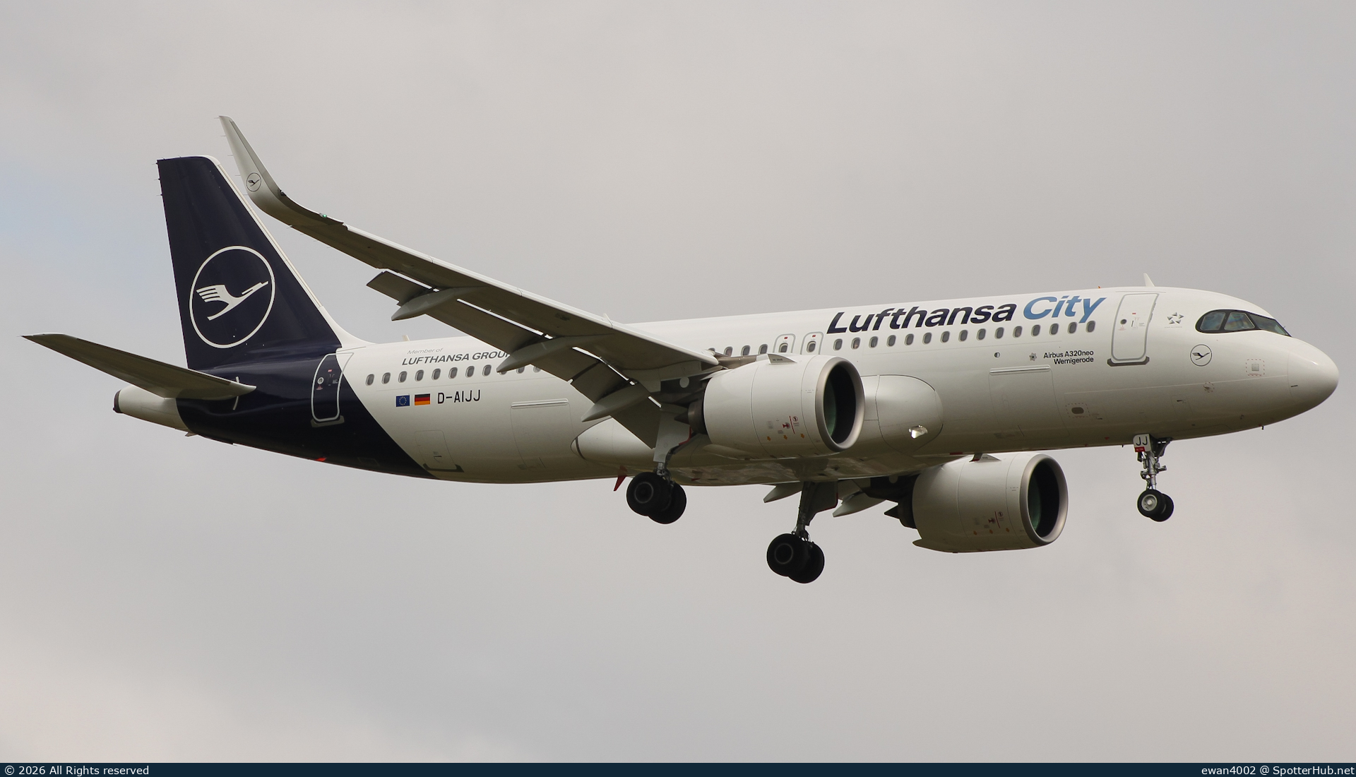 Photo of D-AIJJ - Airbus A320-271N operated by Lufthansa City Airlines