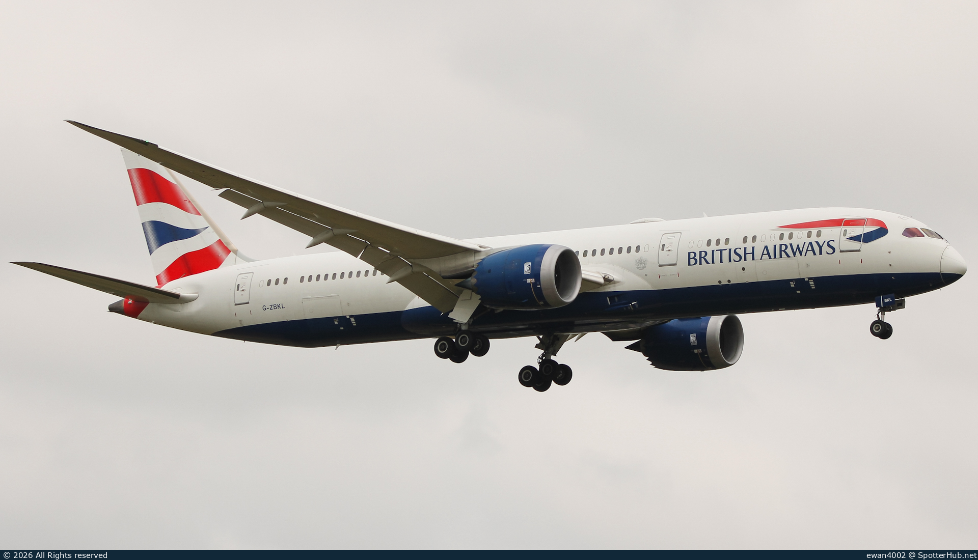 Photo of G-ZBKL - Boeing 787-9 Dreamliner operated by British Airways
