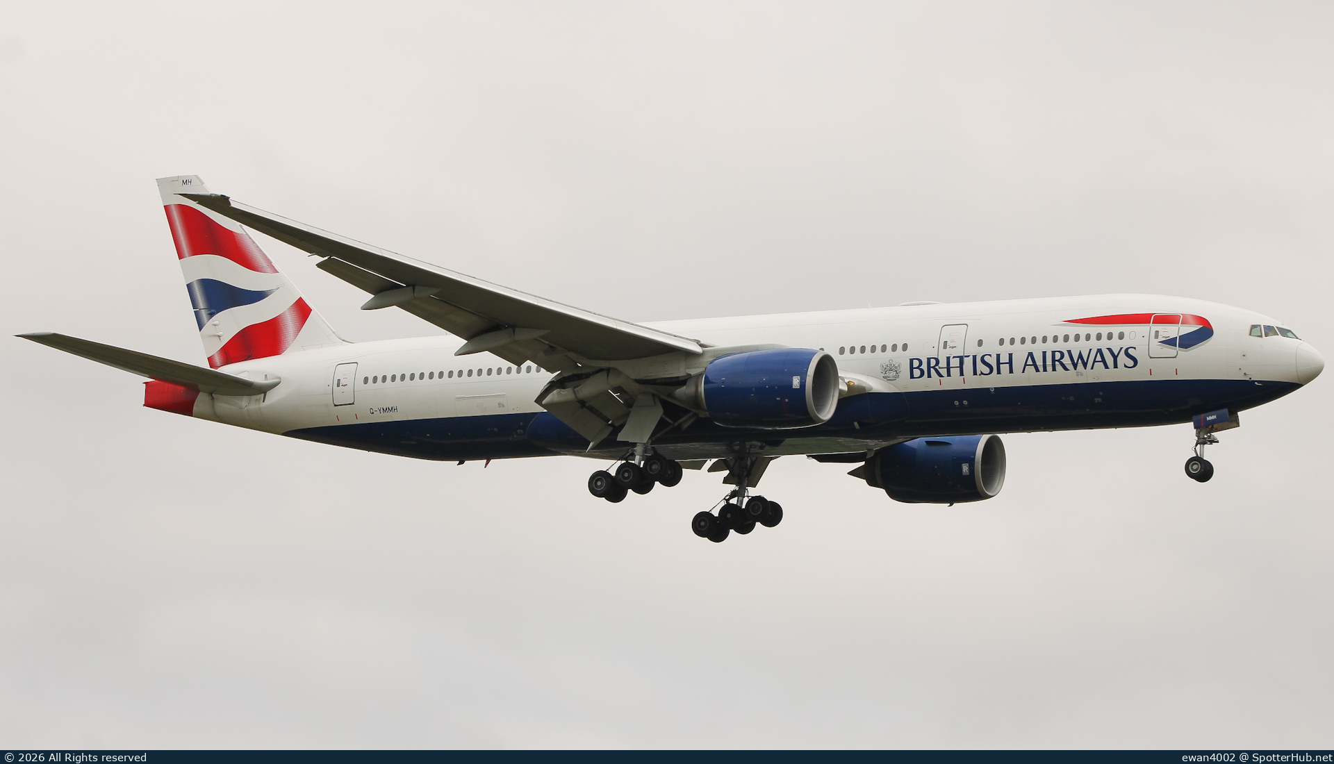 Photo of G-YMMH - Boeing 777-236(ER) operated by British Airways