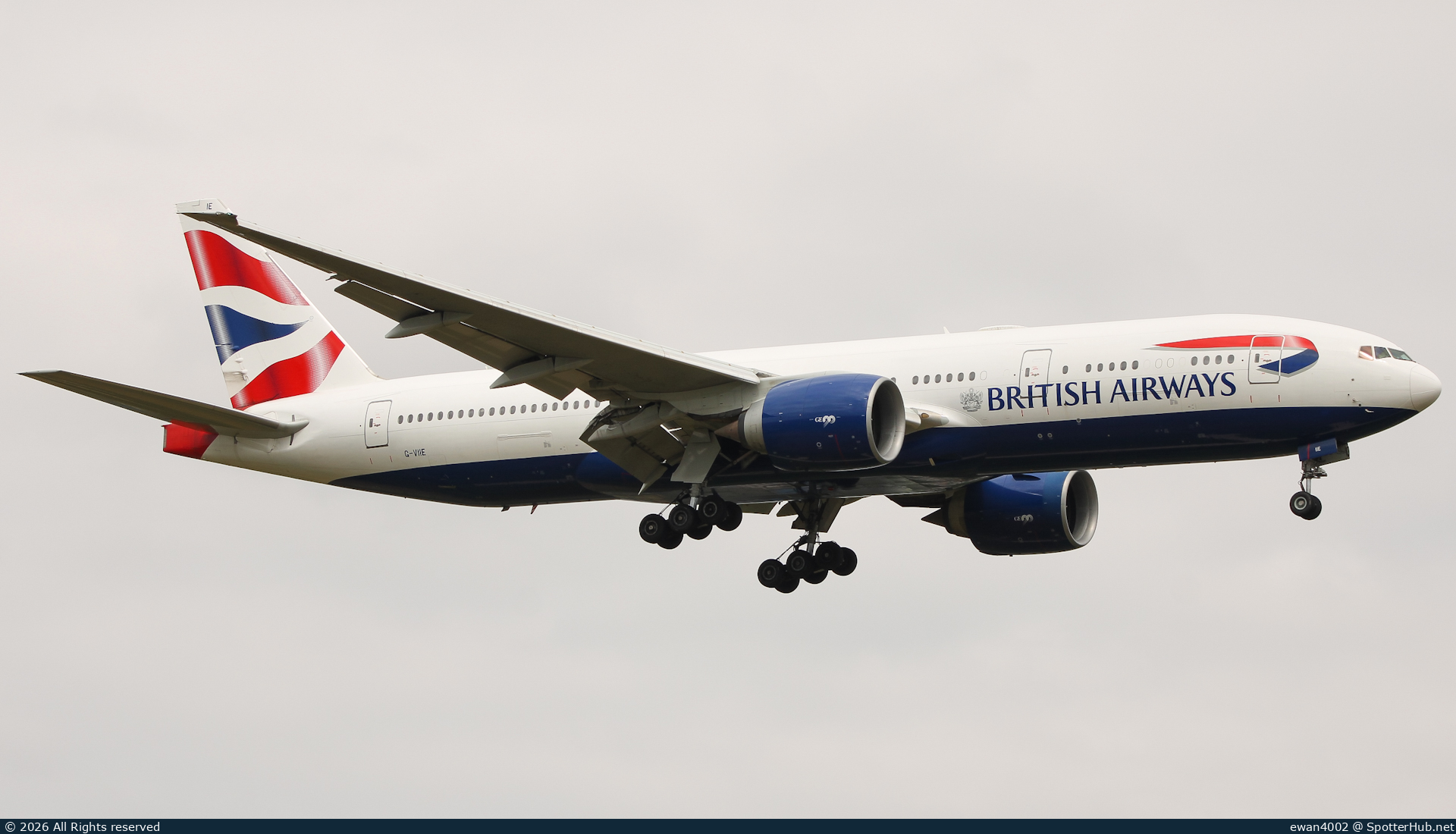 Photo of G-VIIE - Boeing 777-236(ER) operated by British Airways