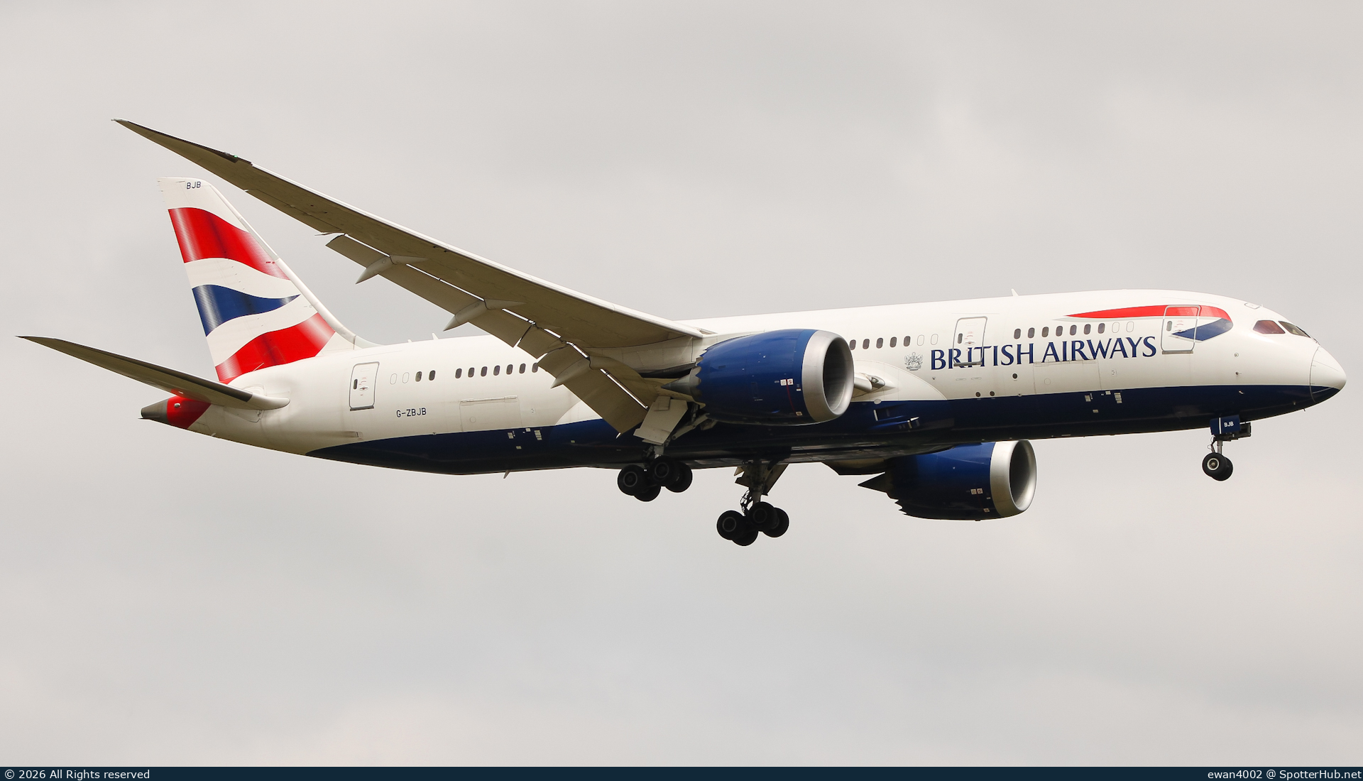 Photo of G-ZBJB - Boeing 787-8 Dreamliner operated by British Airways