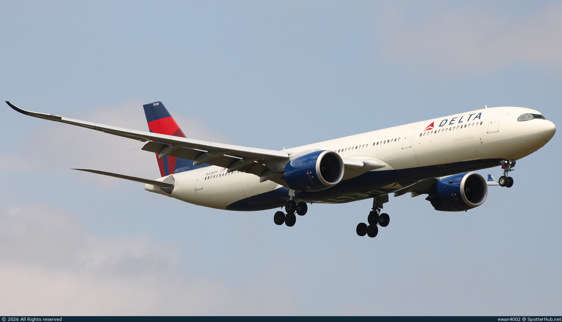 Photo of N438DX - Airbus A330-941 operated by Delta Air Lines