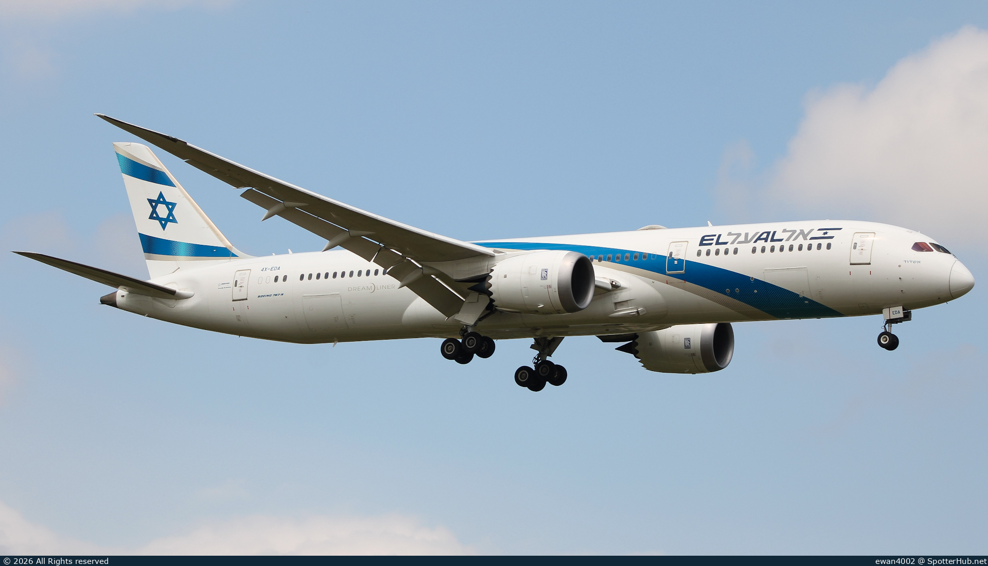 Photo of 4X-EDA - Boeing 787-9 Dreamliner operated by El Al Israel Airlines
