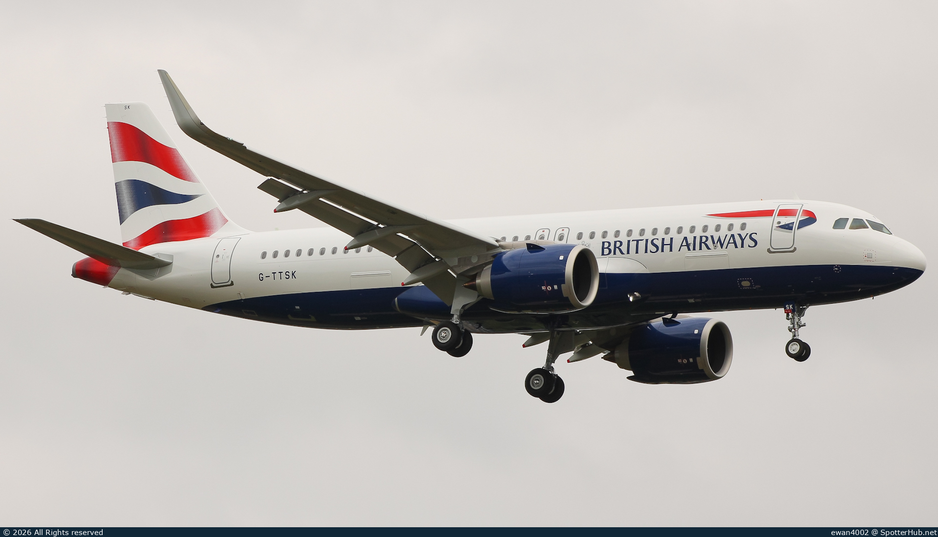 Photo of G-TTSK - Airbus A320-251N operated by British Airways