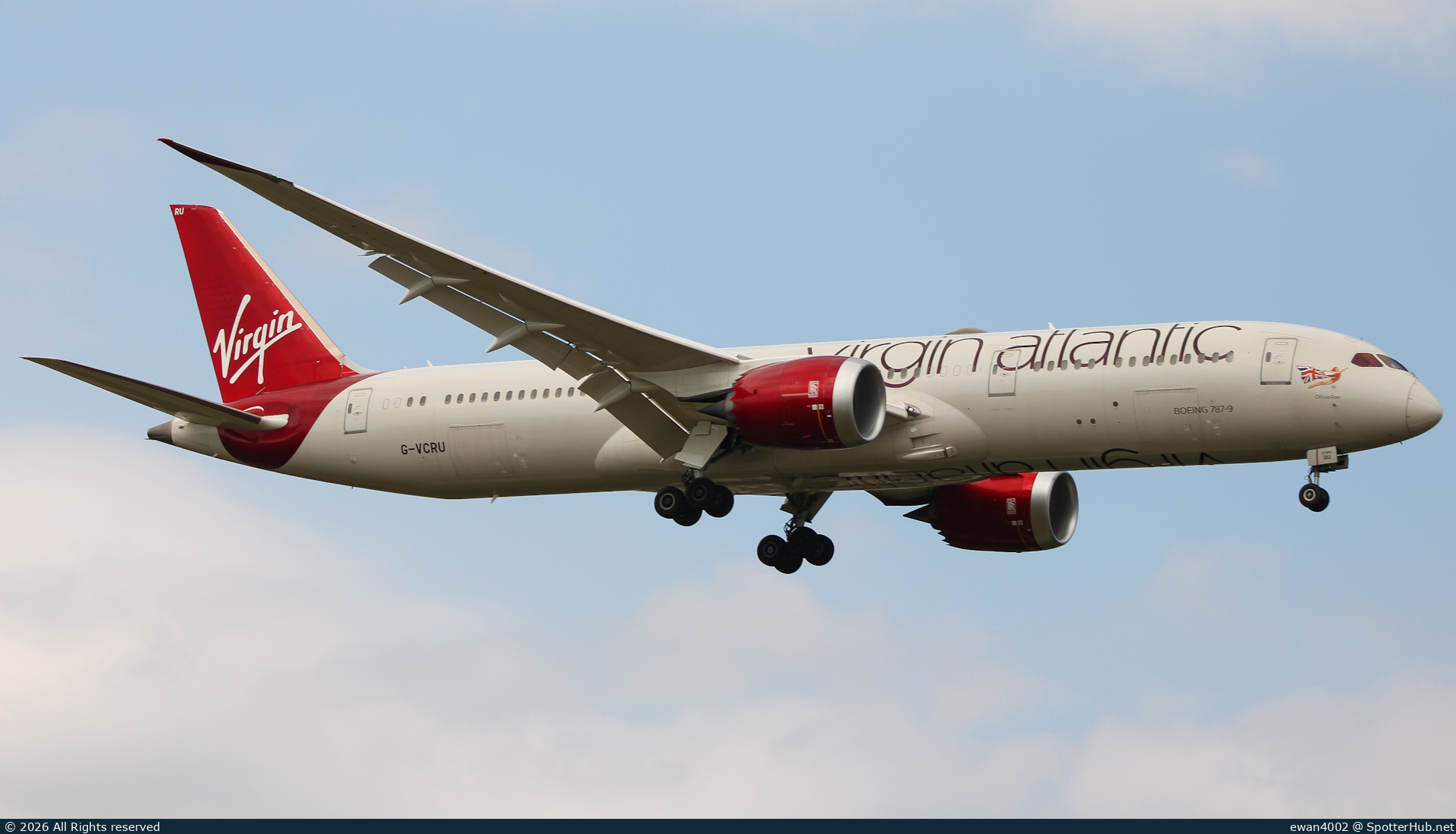 Photo of G-VCRU - Boeing 787-9 Dreamliner operated by Virgin Atlantic Airways