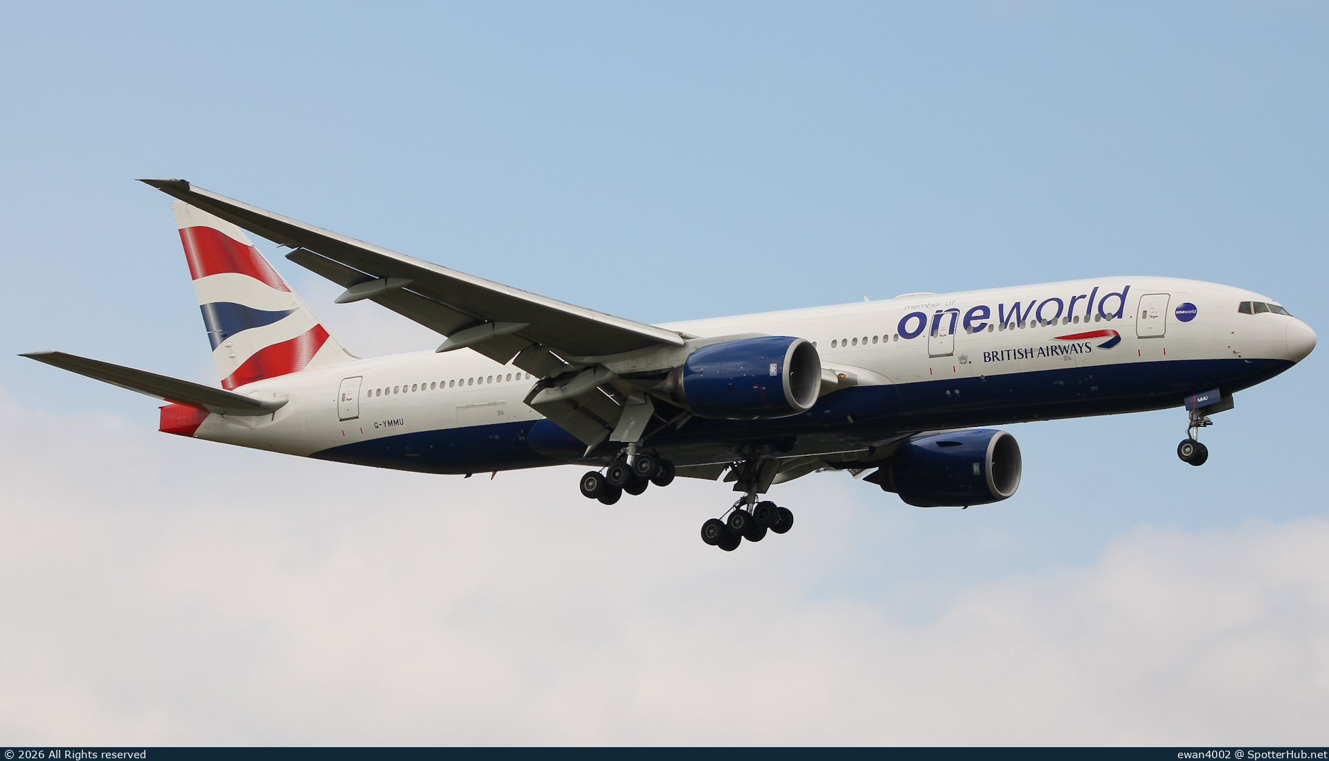 Photo of G-YMMU - Boeing 777-236(ER) operated by British Airways