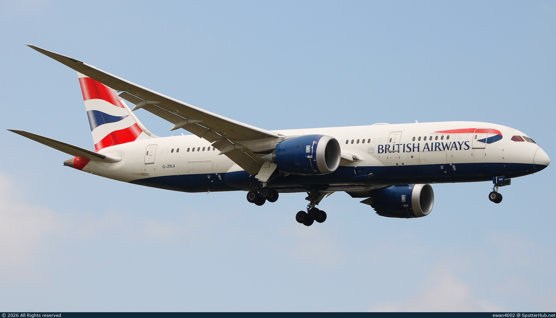 Photo of G-ZBJI - Boeing 787-8 Dreamliner operated by British Airways