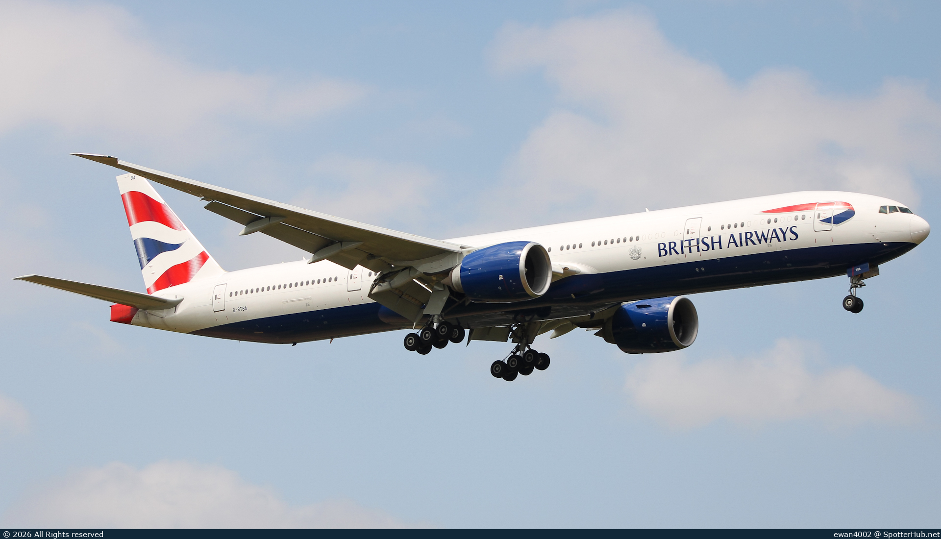 Photo of G-STBA - Boeing 777-336(ER) operated by British Airways