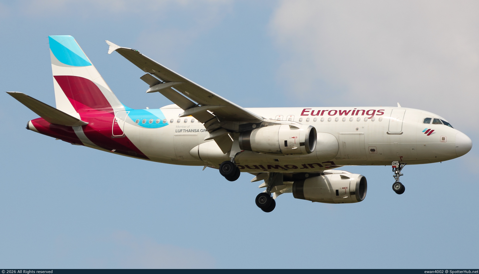Photo of D-AGWC - Airbus A319-132 operated by Eurowings