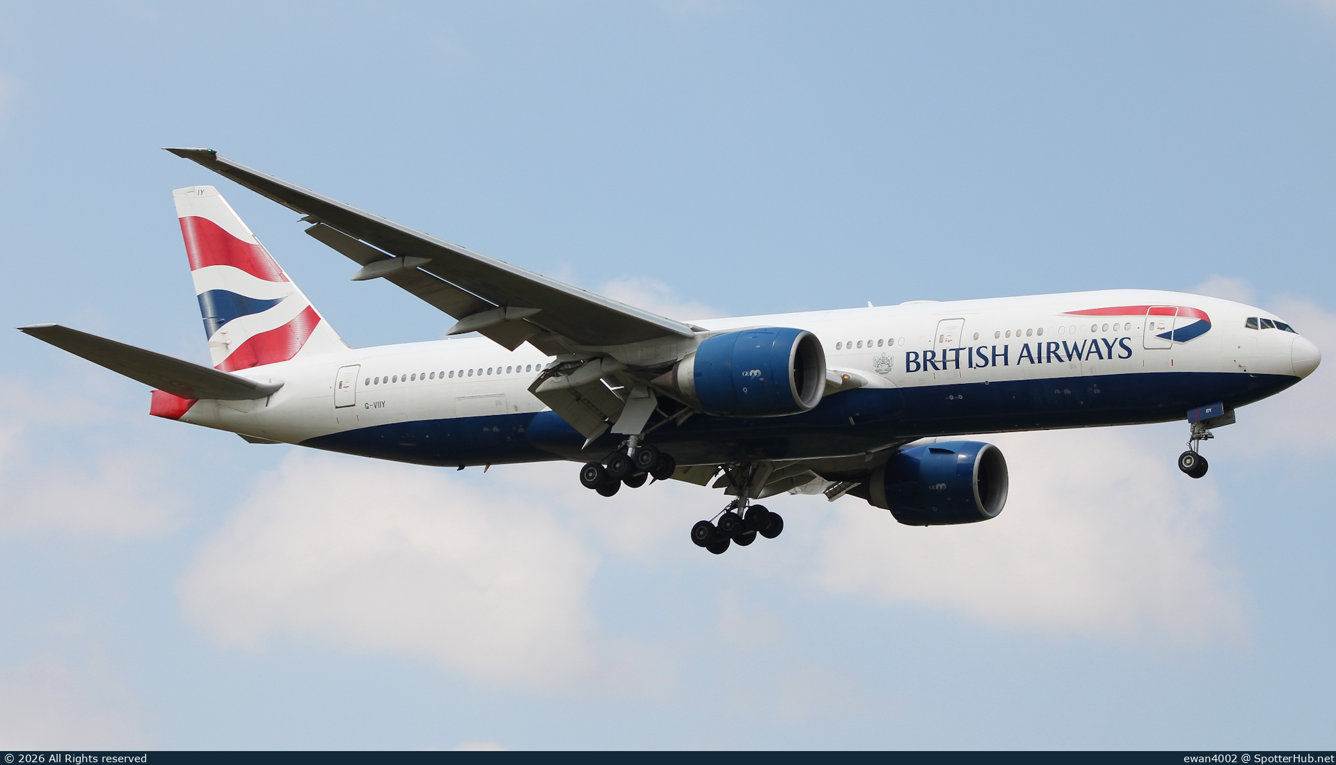 Photo of G-VIIY - Boeing 777-236(ER) operated by British Airways