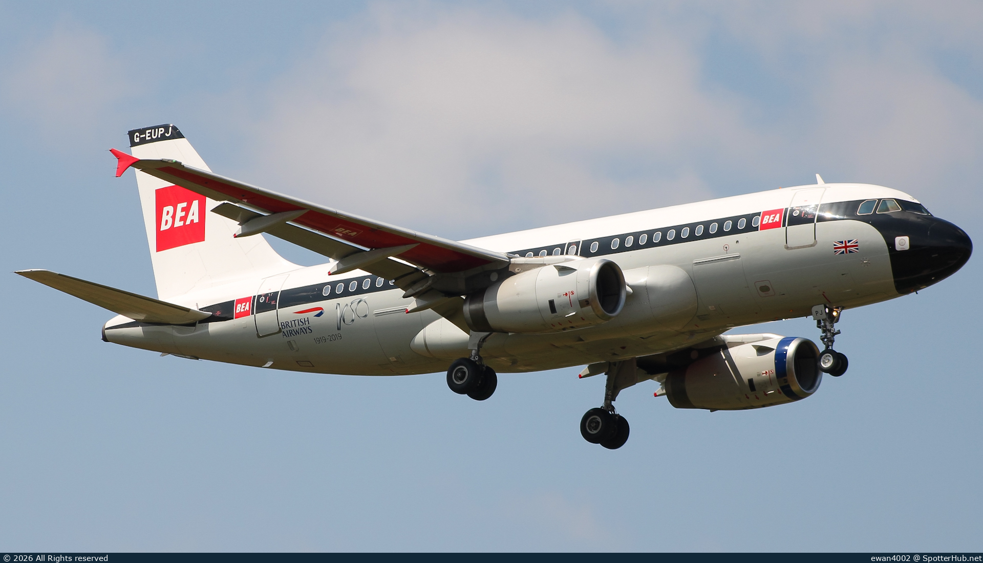 Photo of G-EUPJ - Airbus A319-131 operated by British Airways