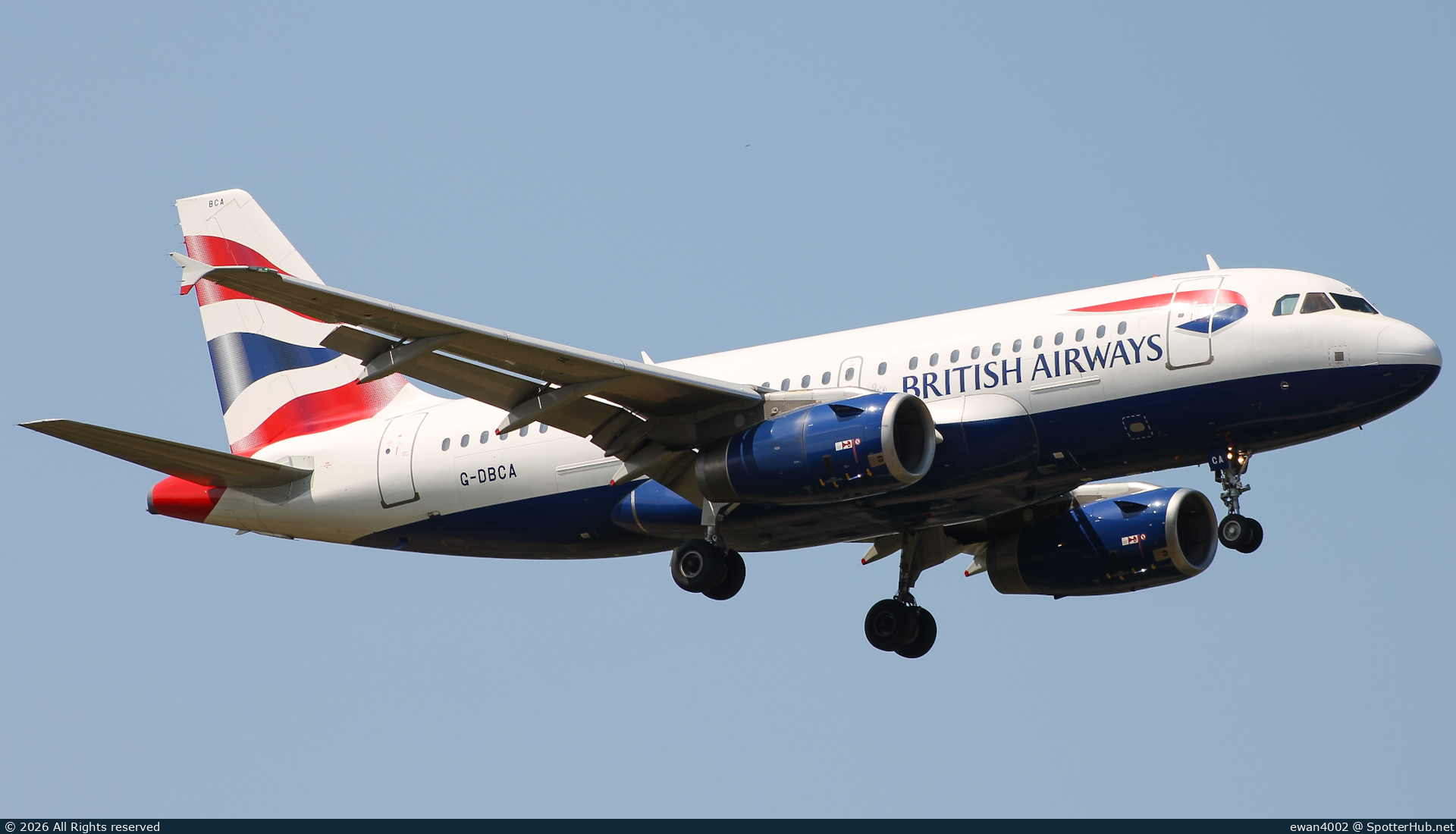 Photo of G-DBCA - Airbus A319-131 operated by British Airways