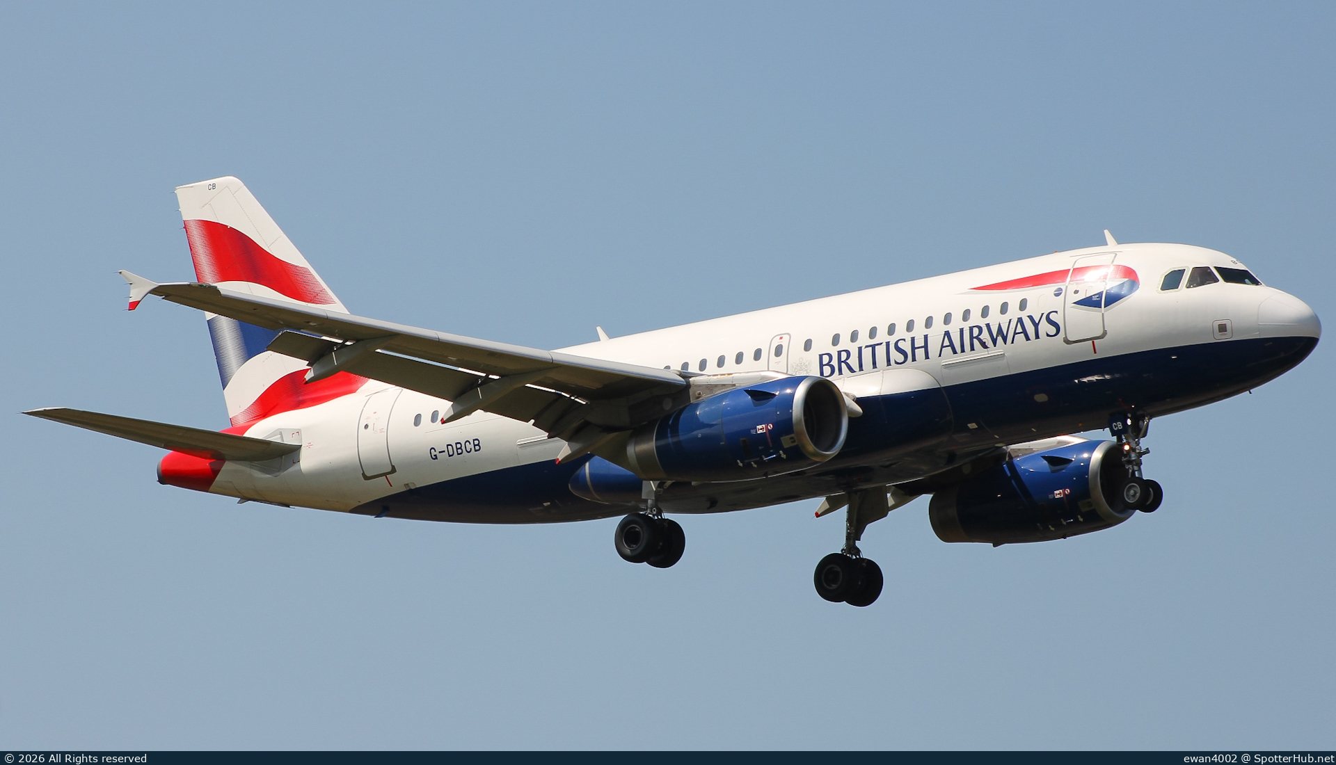 Photo of G-DBCB - Airbus A319-131 operated by British Airways