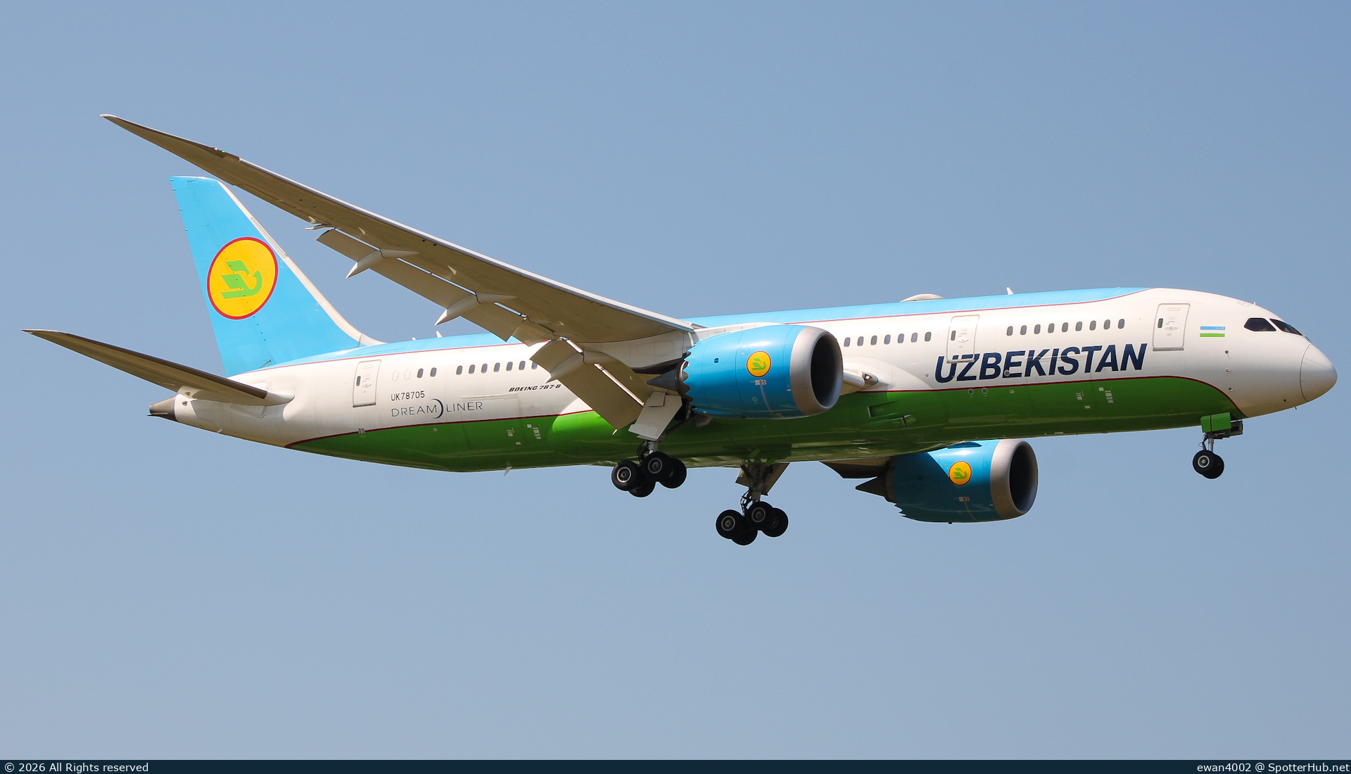 Photo of UK78705 - Boeing 787-8 Dreamliner operated by Uzbekistan Airways