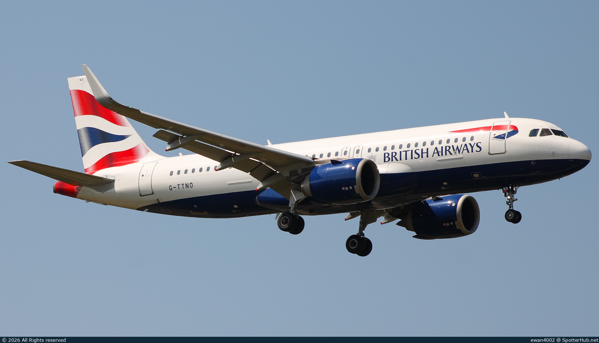 Photo of G-TTNO - Airbus A320-251N operated by British Airways