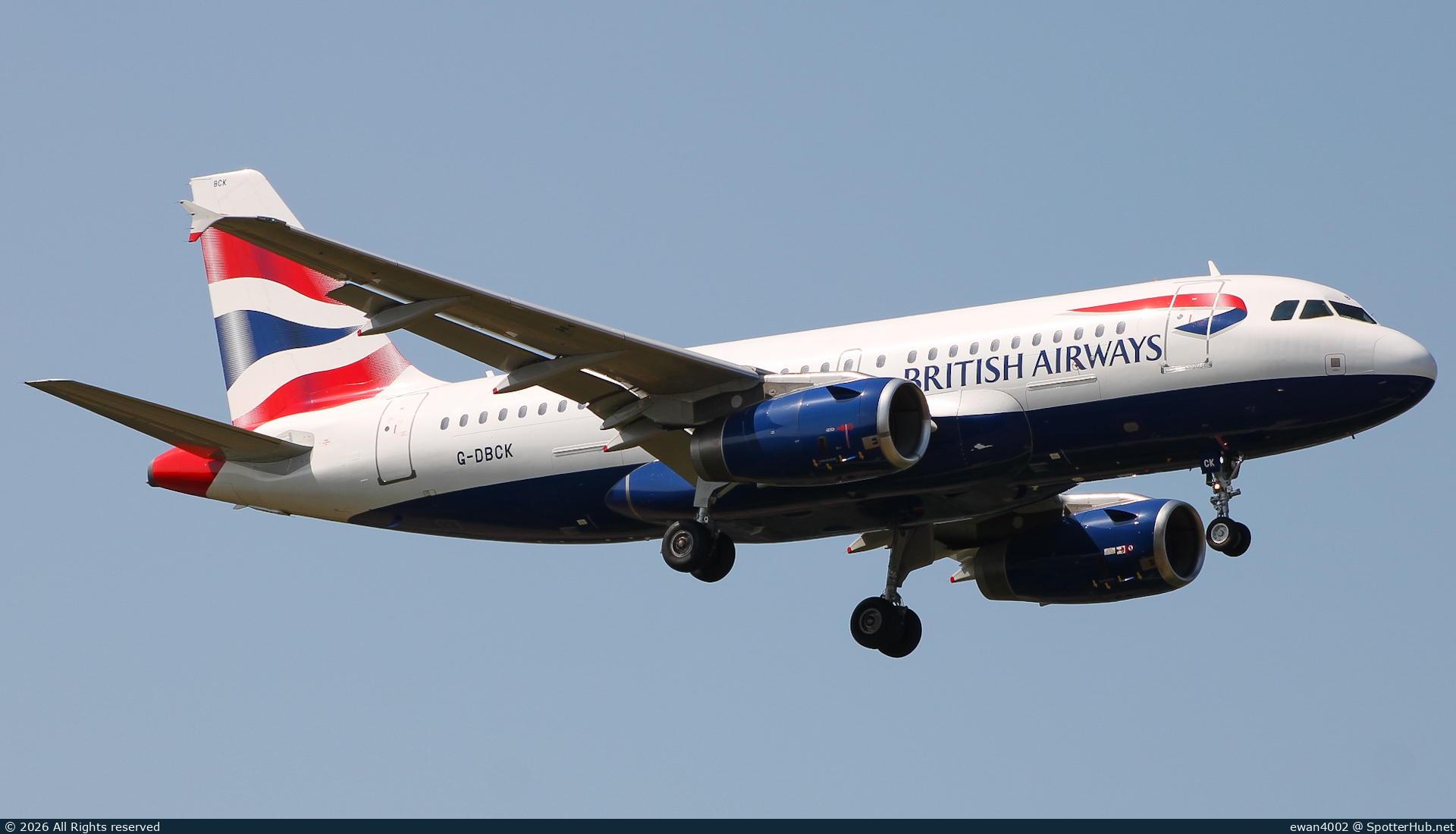 Photo of G-DBCK - Airbus A319-131 operated by British Airways