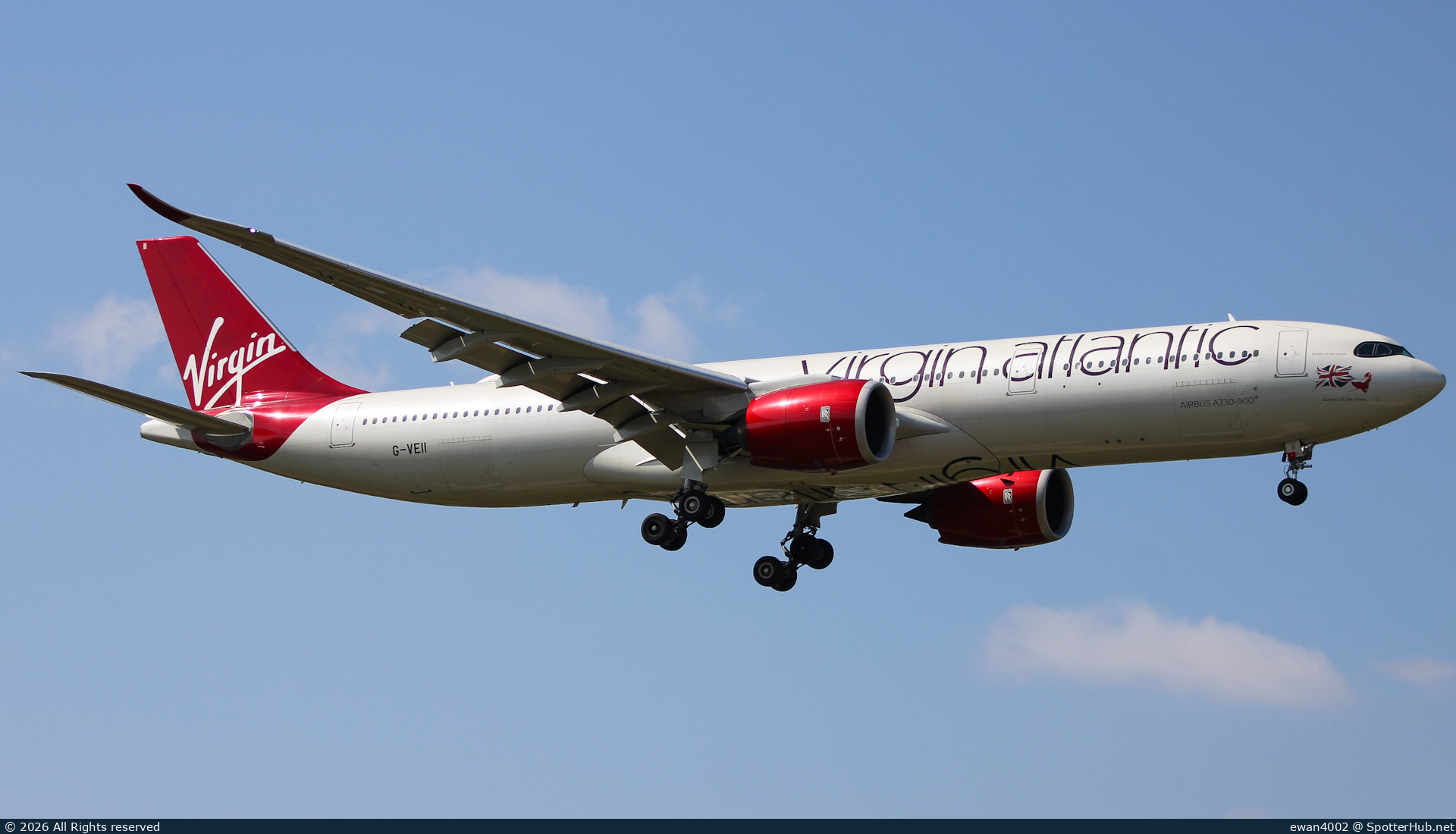 Photo of G-VEII - Airbus A330-941 operated by Virgin Atlantic Airways
