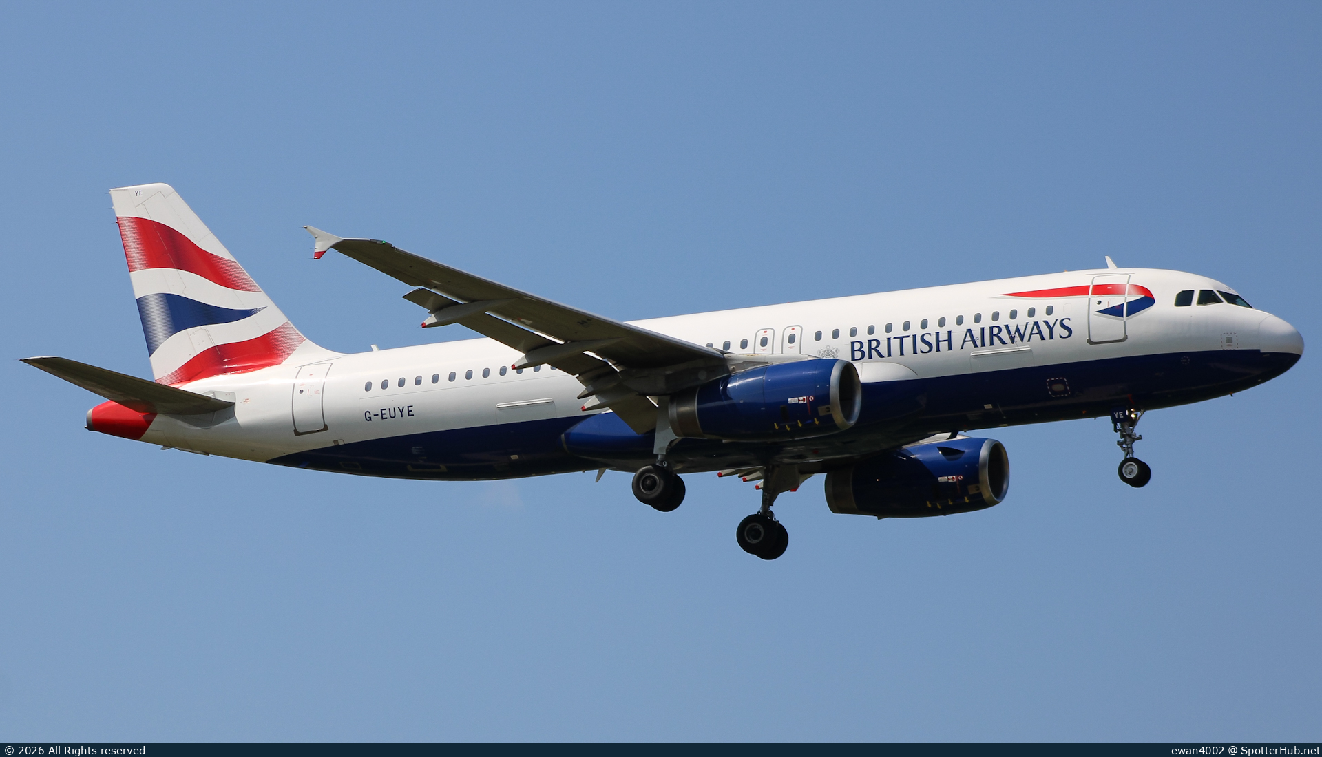 Photo of G-EUYE - Airbus A320-232 operated by British Airways