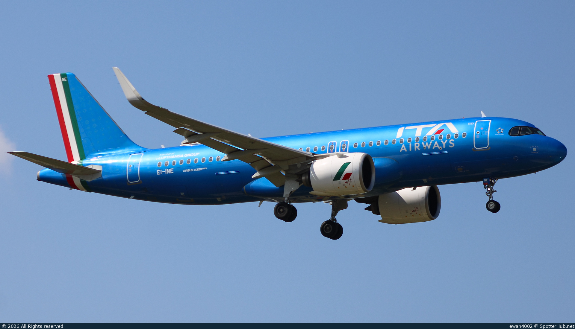 Photo of EI-INE - Airbus A320-272N operated by ITA Airways