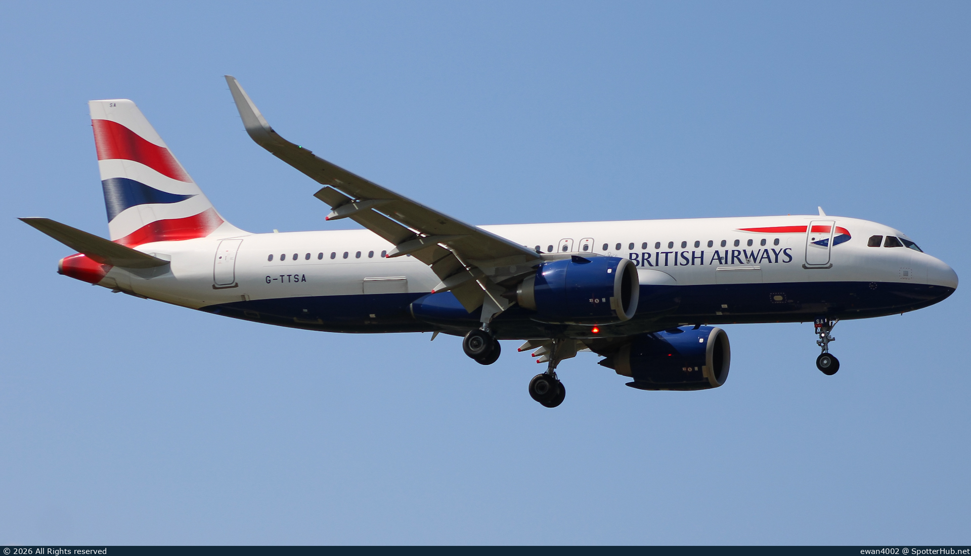 Photo of G-TTSA - Airbus A320-251N operated by British Airways