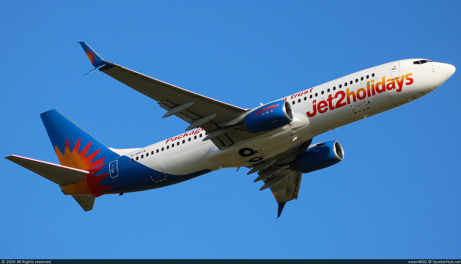 Photo of G-DRTA - Boeing 737-85P operated by Jet2