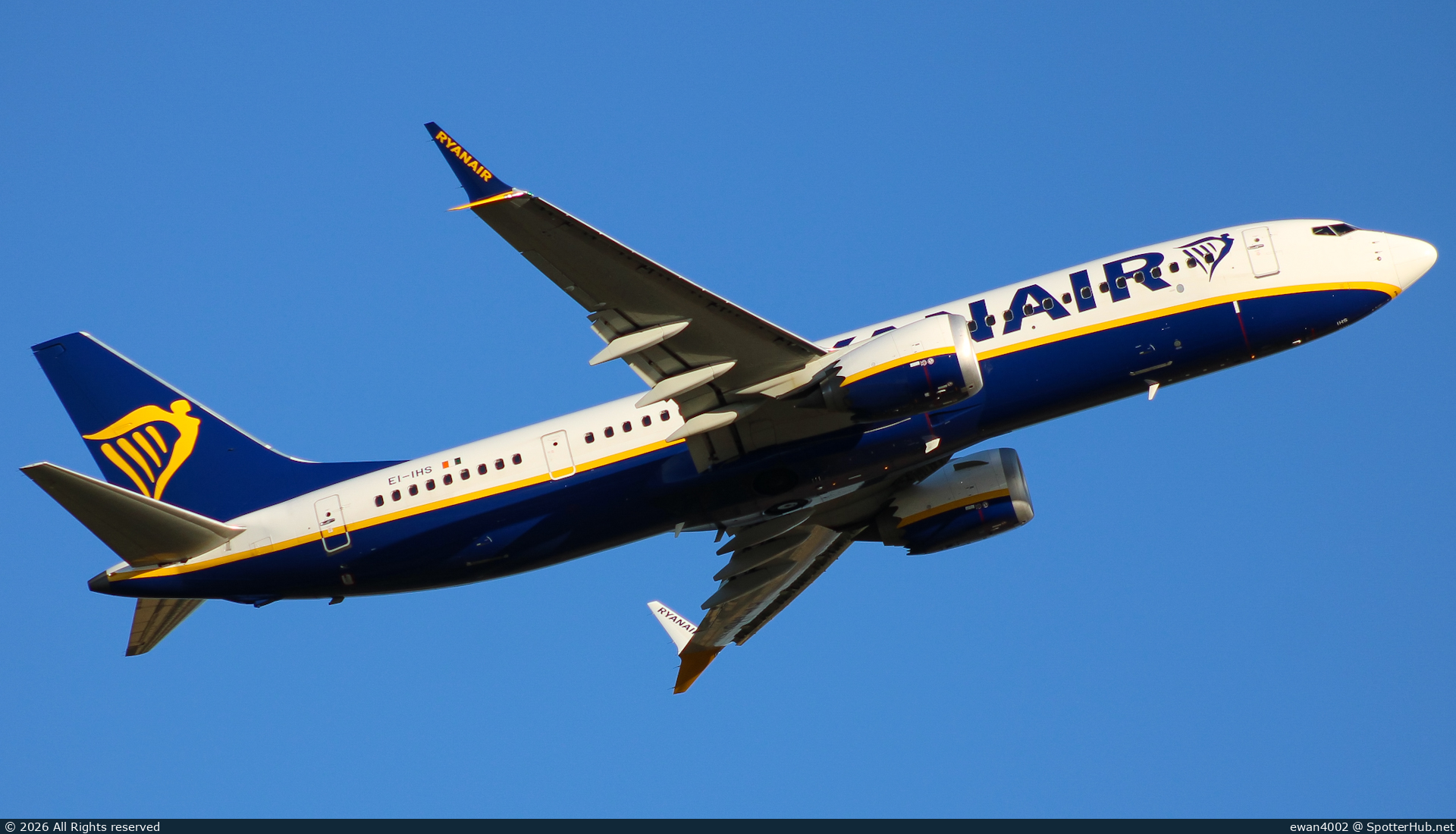Photo of EI-IHS - Boeing 737 MAX 8-200 operated by Ryanair