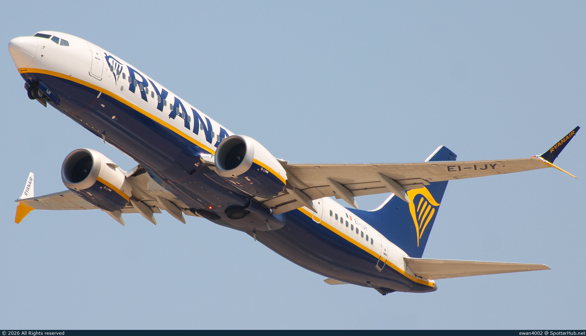 Photo of EI-IJY - Boeing 737 MAX 8-200 operated by Ryanair