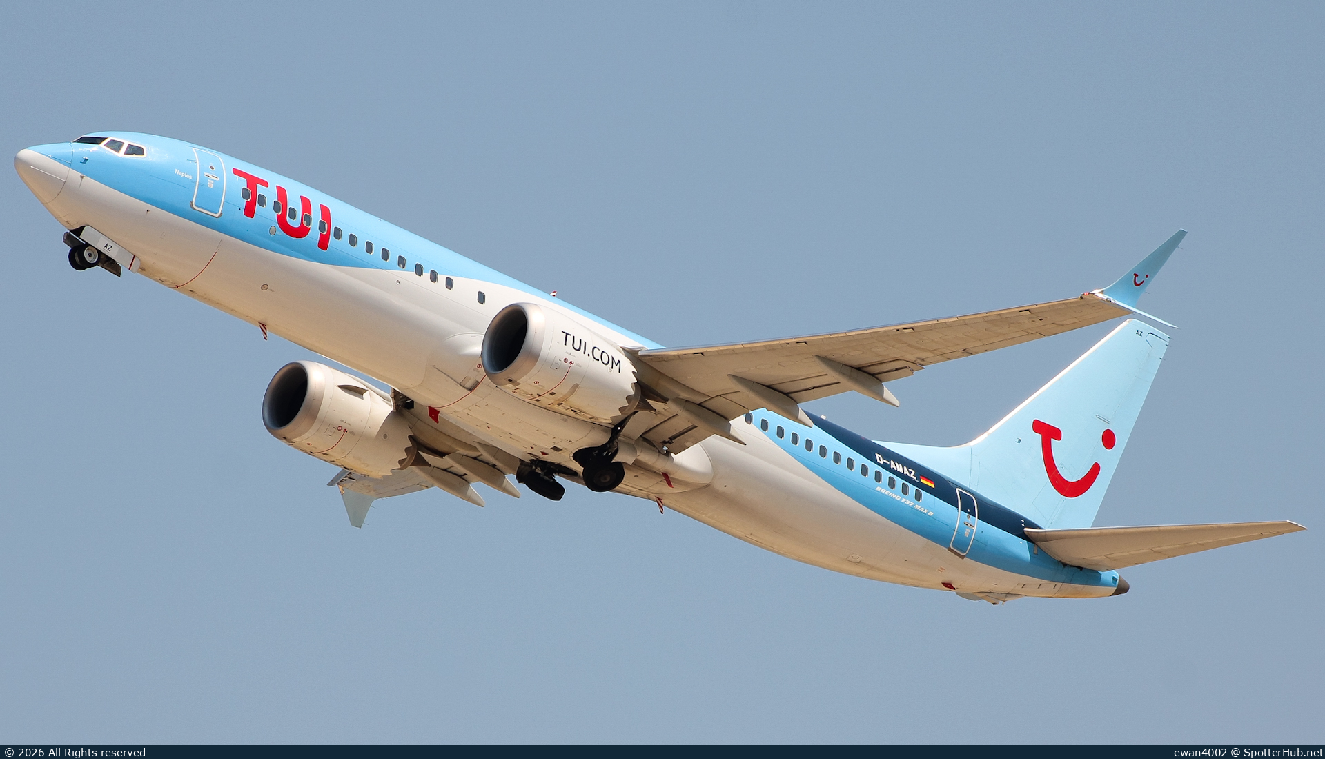 Photo of D-AMAZ - Boeing 737 MAX 8 operated by TUIfly