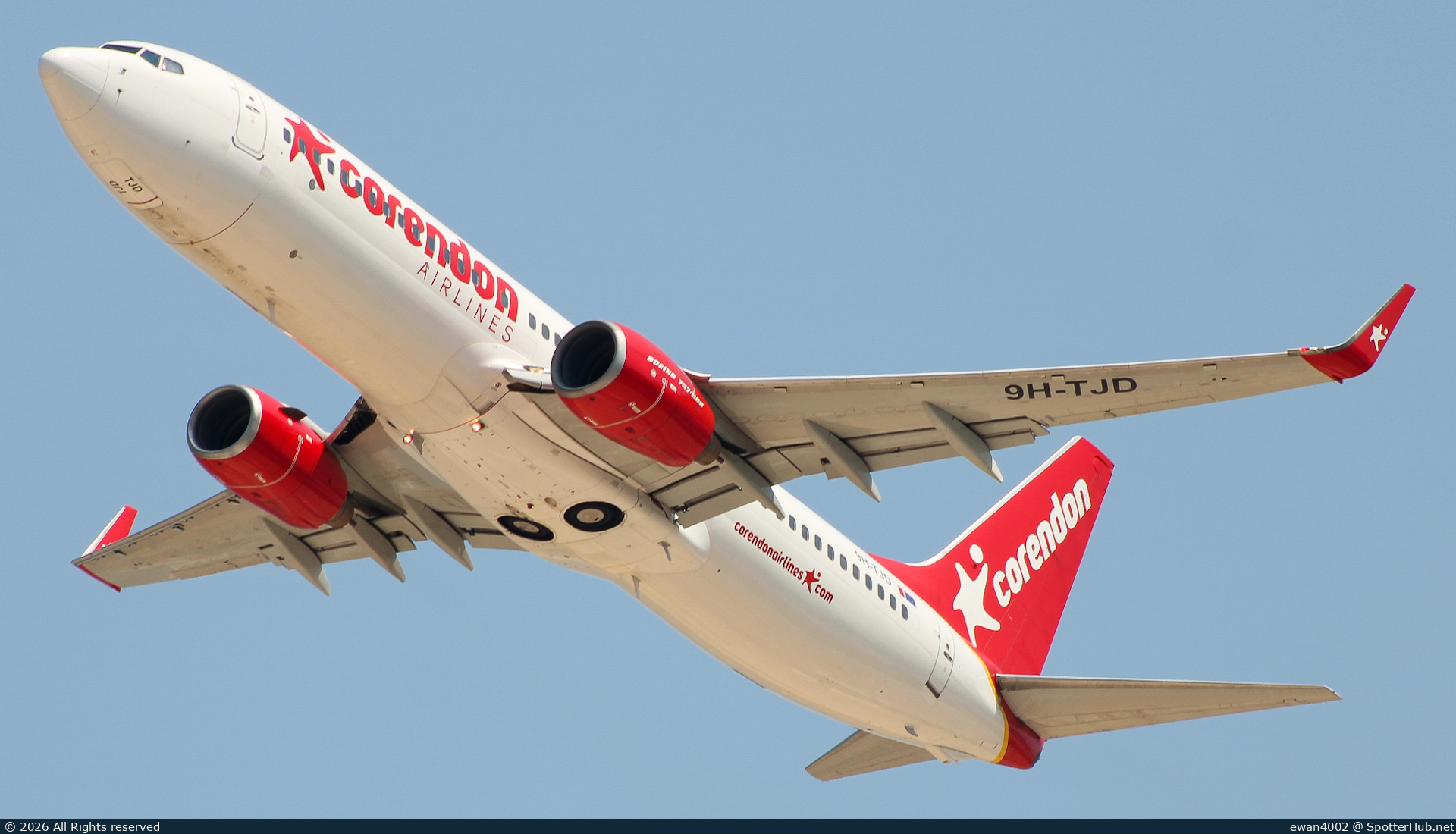 Photo of 9H-TJD - Boeing 737-84P operated by Corendon Airlines Europe