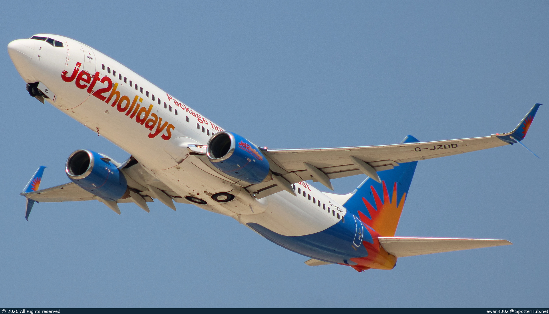 Photo of G-JZDD - Boeing 737-8JP operated by Jet2