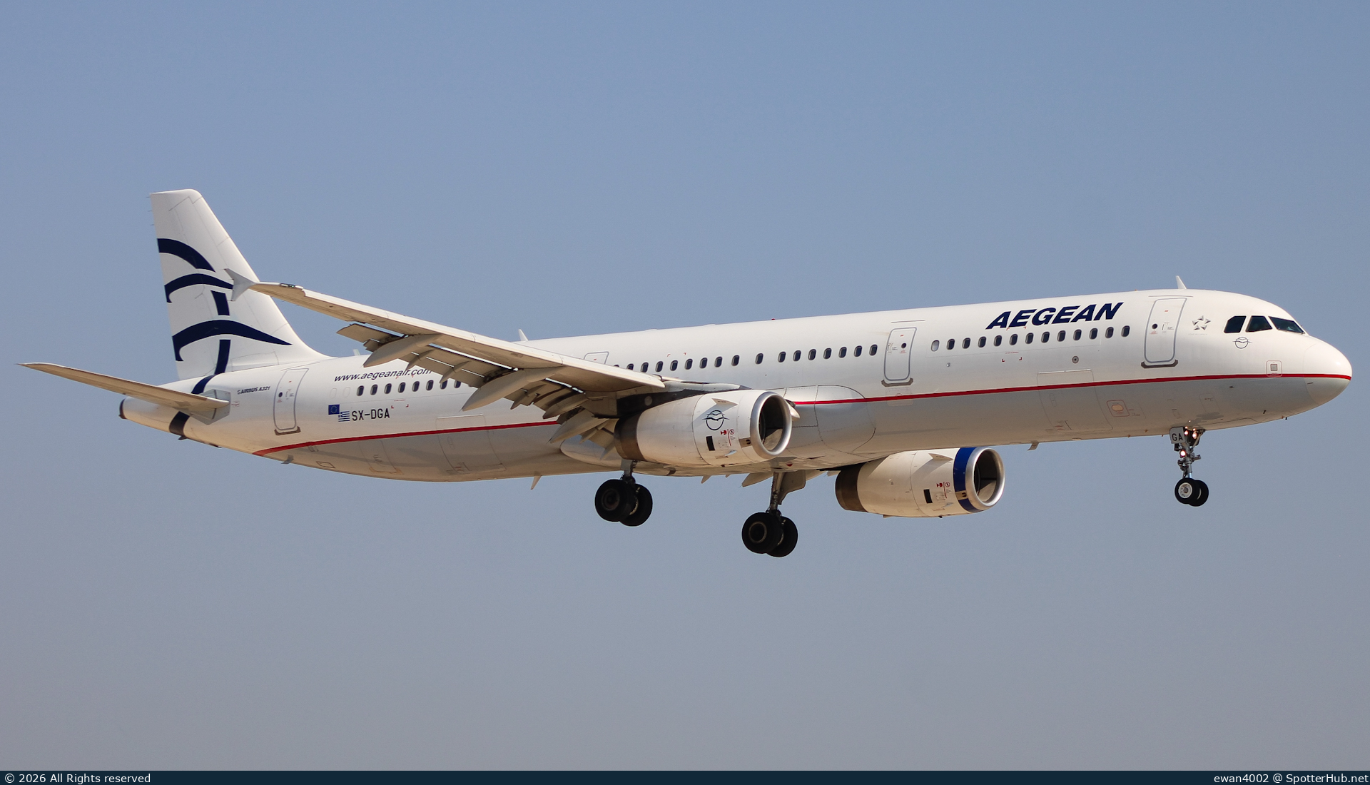 Photo of SX-DGA - Airbus A321-231 operated by Aegean Airlines