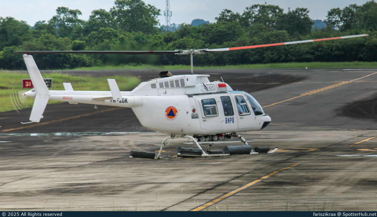 Photo of PK-ZGK - Bell 206L-4 LongRanger IV operated by Indonesian Ministry of the Interior - Badan Nasional Penanggulangan Bencana