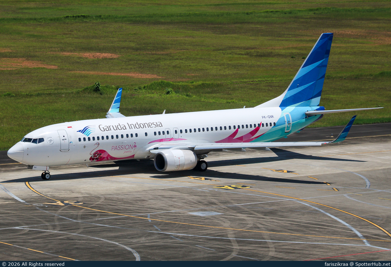 Photo of PK-GNR - Boeing 737-8U3 operated by Garuda Indonesia
