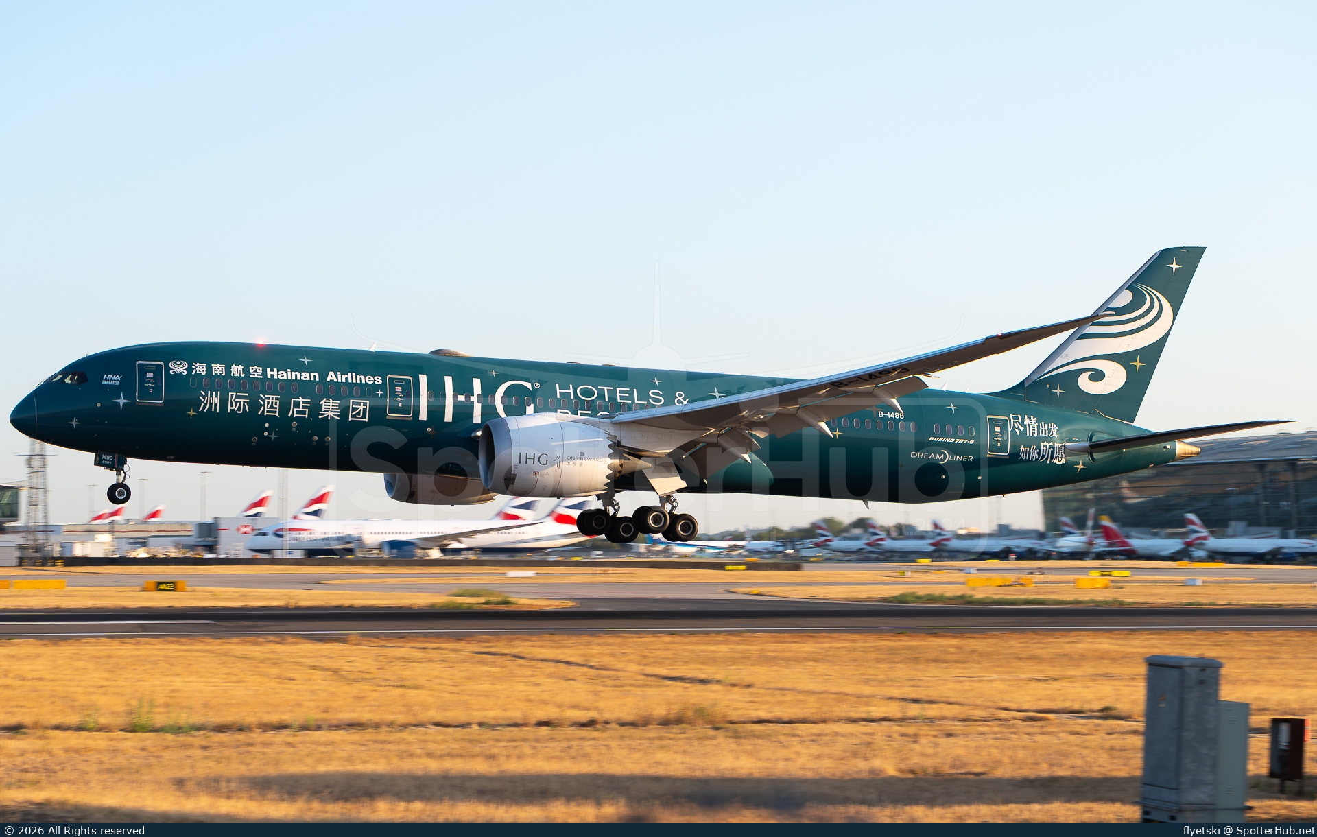 Photo of B-1499 - Boeing 787-9 Dreamliner operated by Hainan Airlines