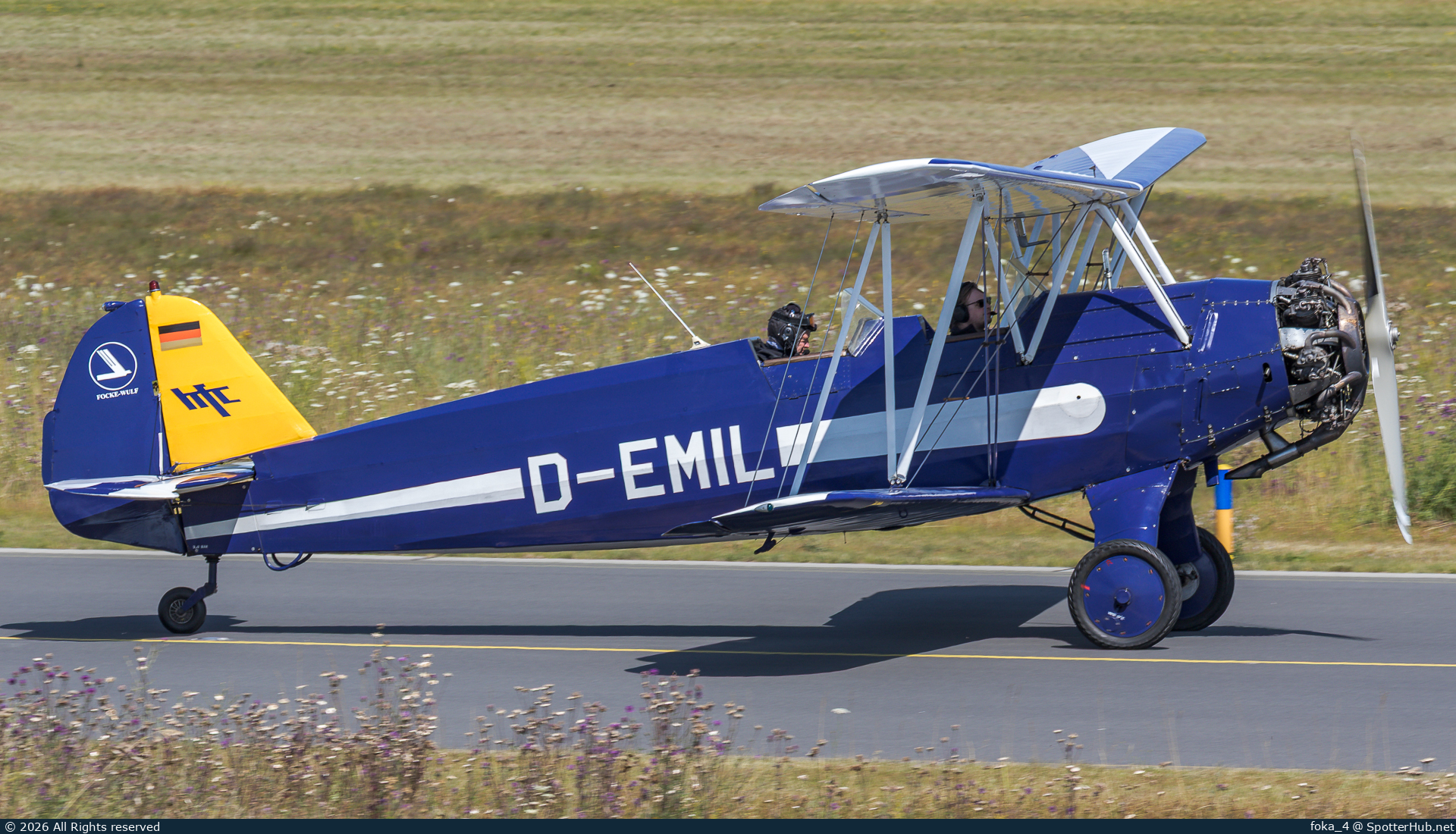 Photo of D-EMIL - Focke-Wulf Fw 44J Stieglitz operated by Hanseatischer Fliegerclub Frankfurt