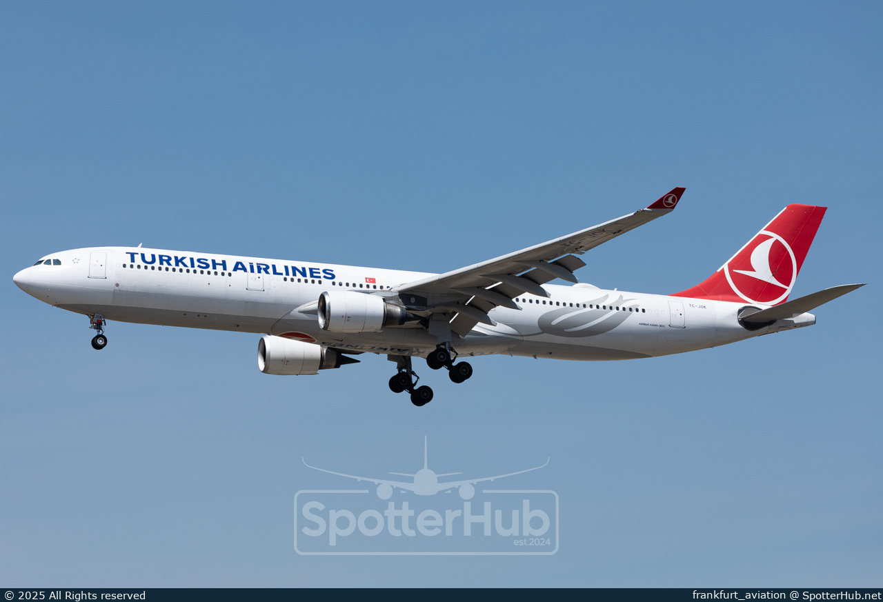 Photo of TC-JOK - Airbus A330-303 operated by Turkish Airlines