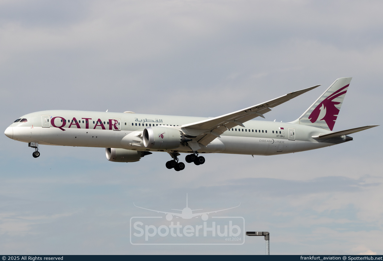 Photo of A7-BHJ - Boeing 787-9 Dreamliner operated by Qatar Airways