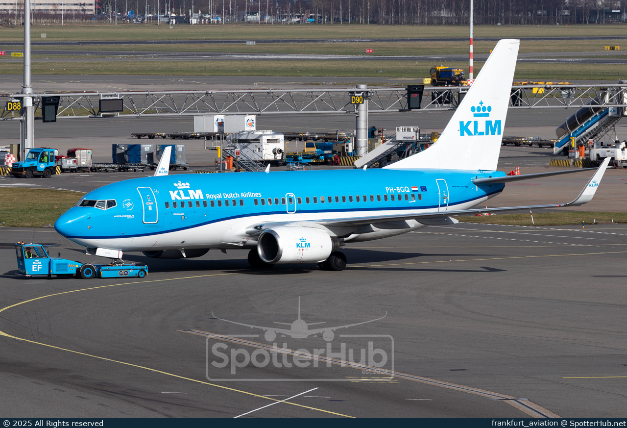 Photo of PH-BGQ - Boeing 737-7K2 operated by KLM Royal Dutch Airlines